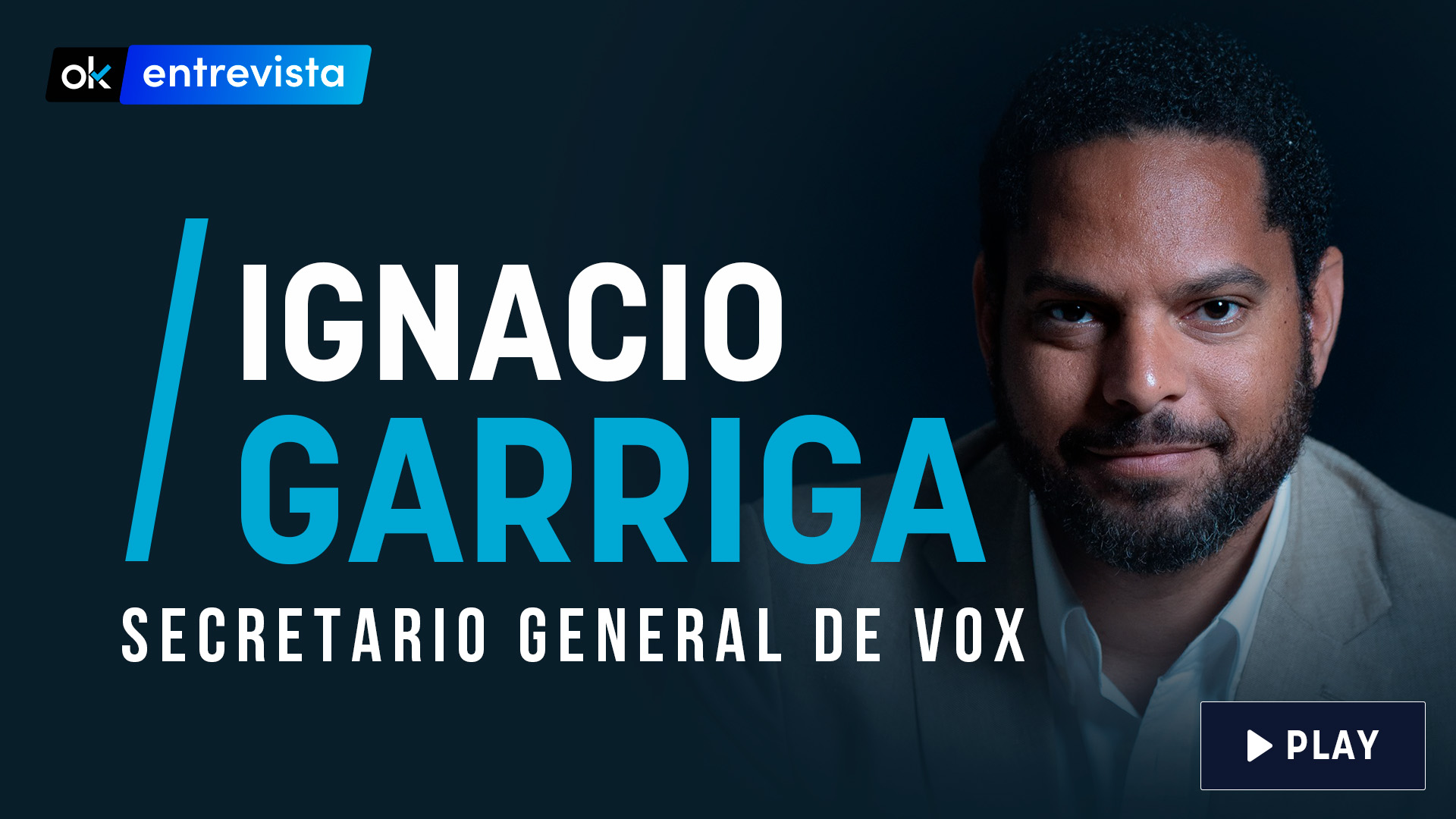 Ignacio Garriga, secretario general de Vox y líder del partido en Cataluña.