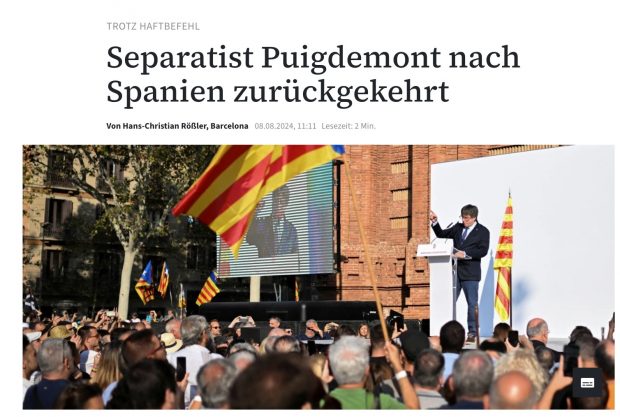 prensa internacional Puigdemont