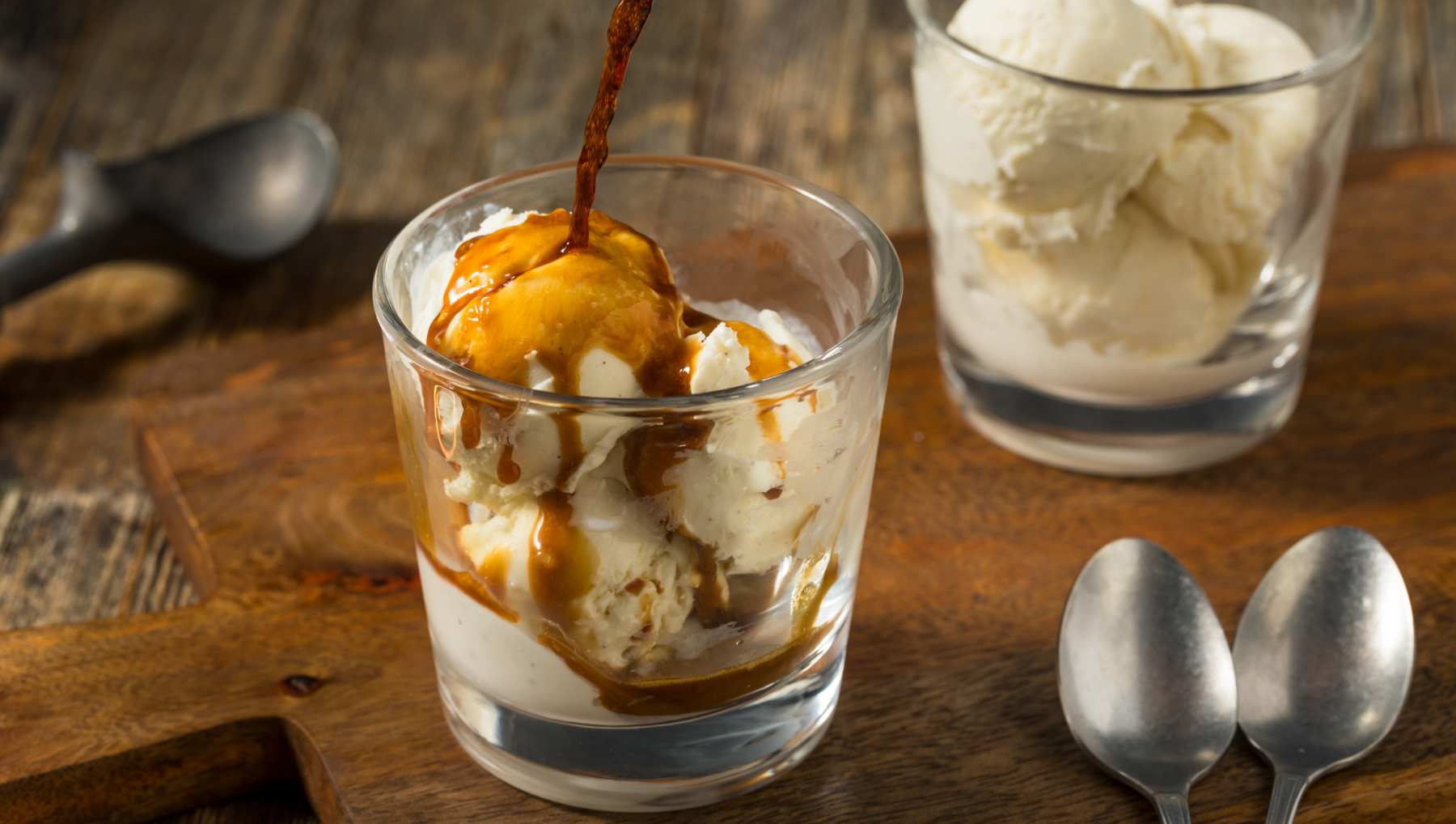 Preparar un affogato.