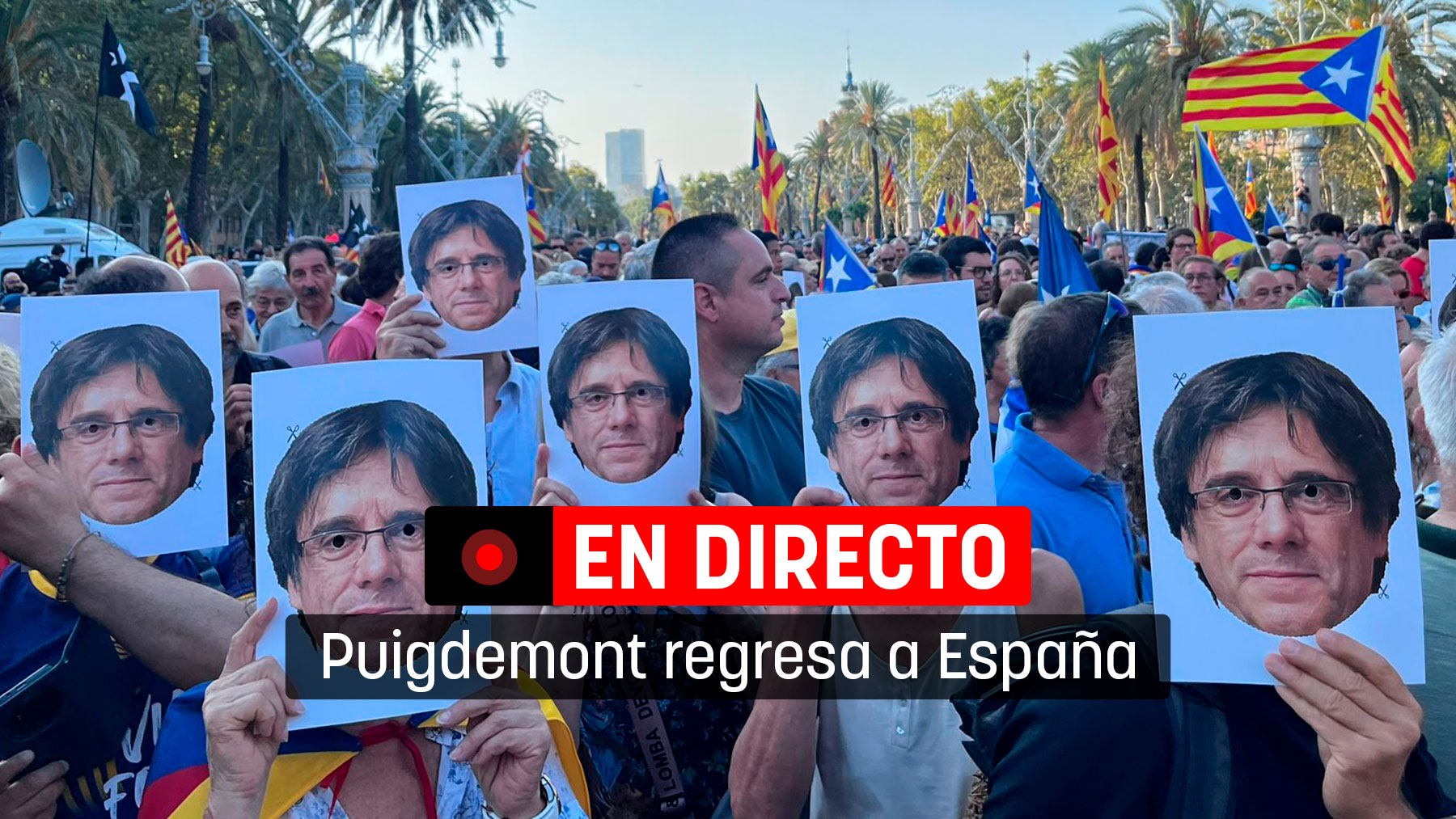 Puigdemont regresa a España, en directo.
