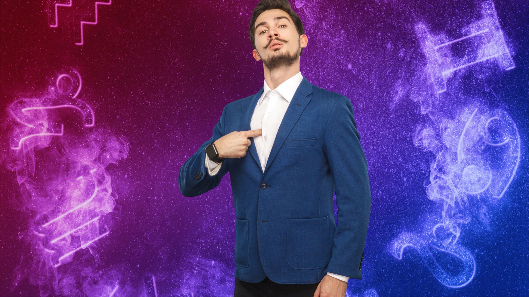 Un joven con una actitud egoísta.