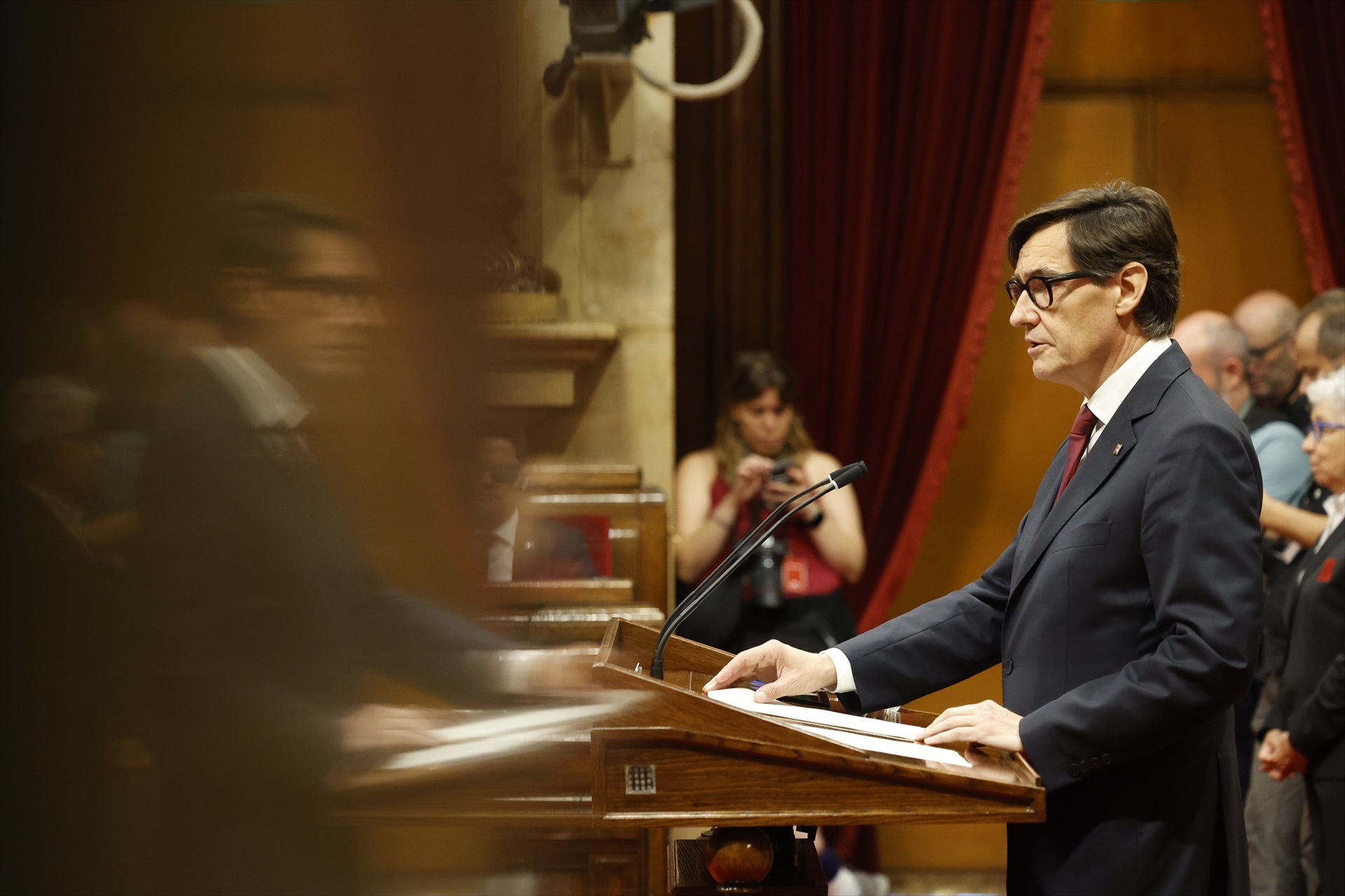 El candidato a la investidura para presidir la Generalitat de Cataluña, Salvador Illa. (FOTO: E.P.)