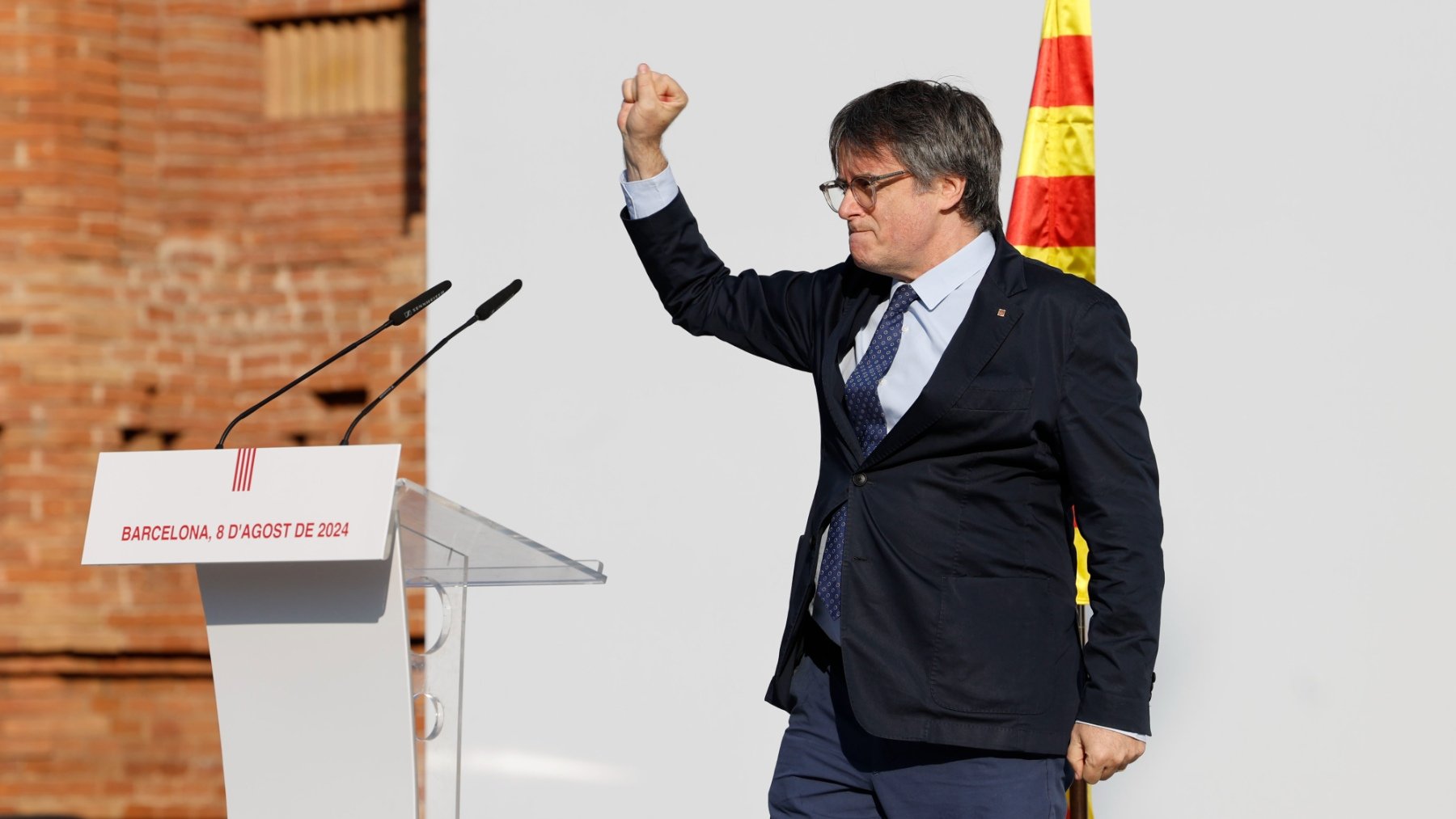 Puigdemont en Barcelona. (EFE)