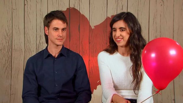 Mar&iacute;a y Diego en 'First Dates'. (Mediaset)