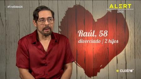 Raúl en 'First Dates'. (Mediaset)