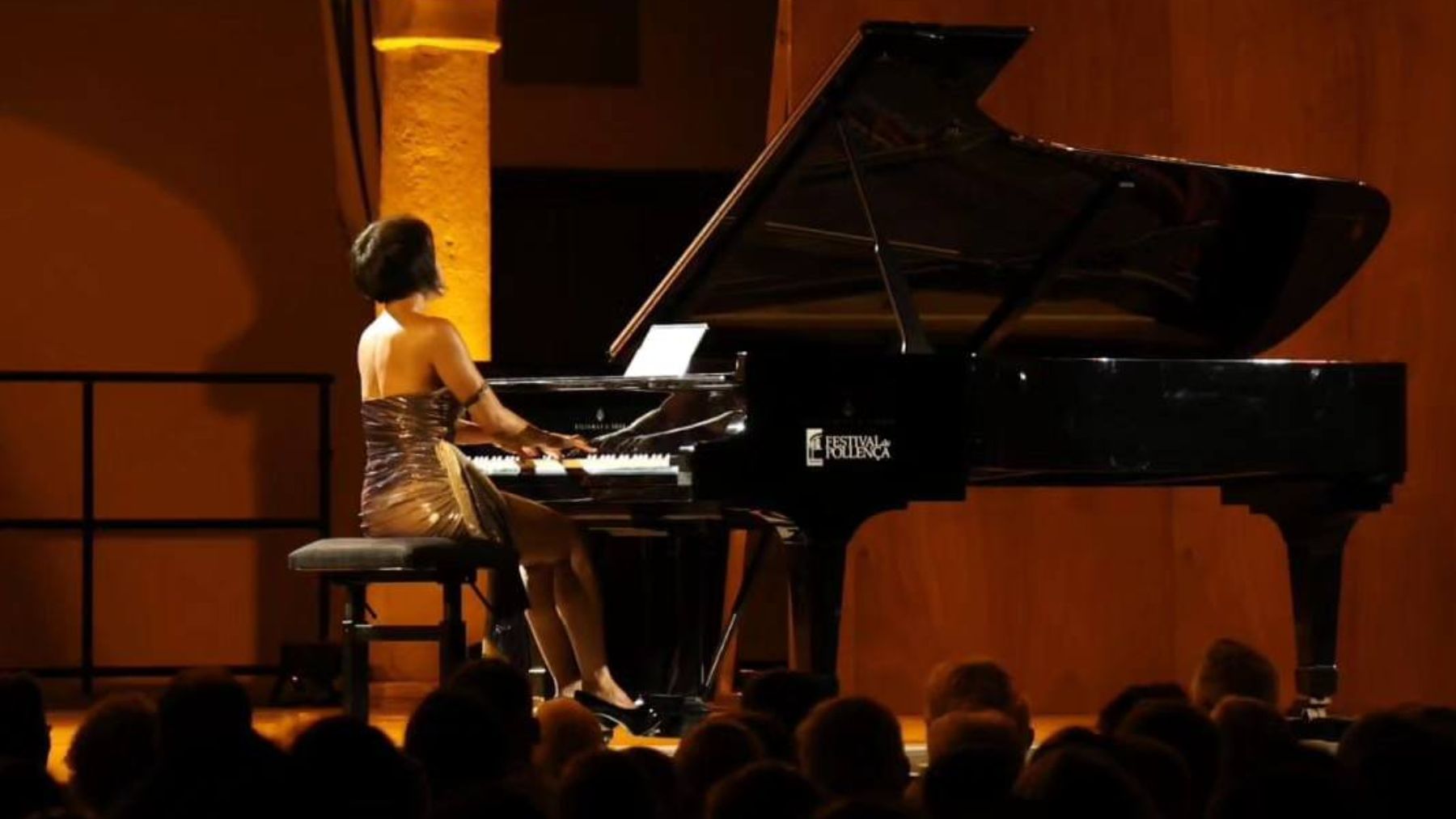 Yuja Wang durante su concierto en Pollensa.