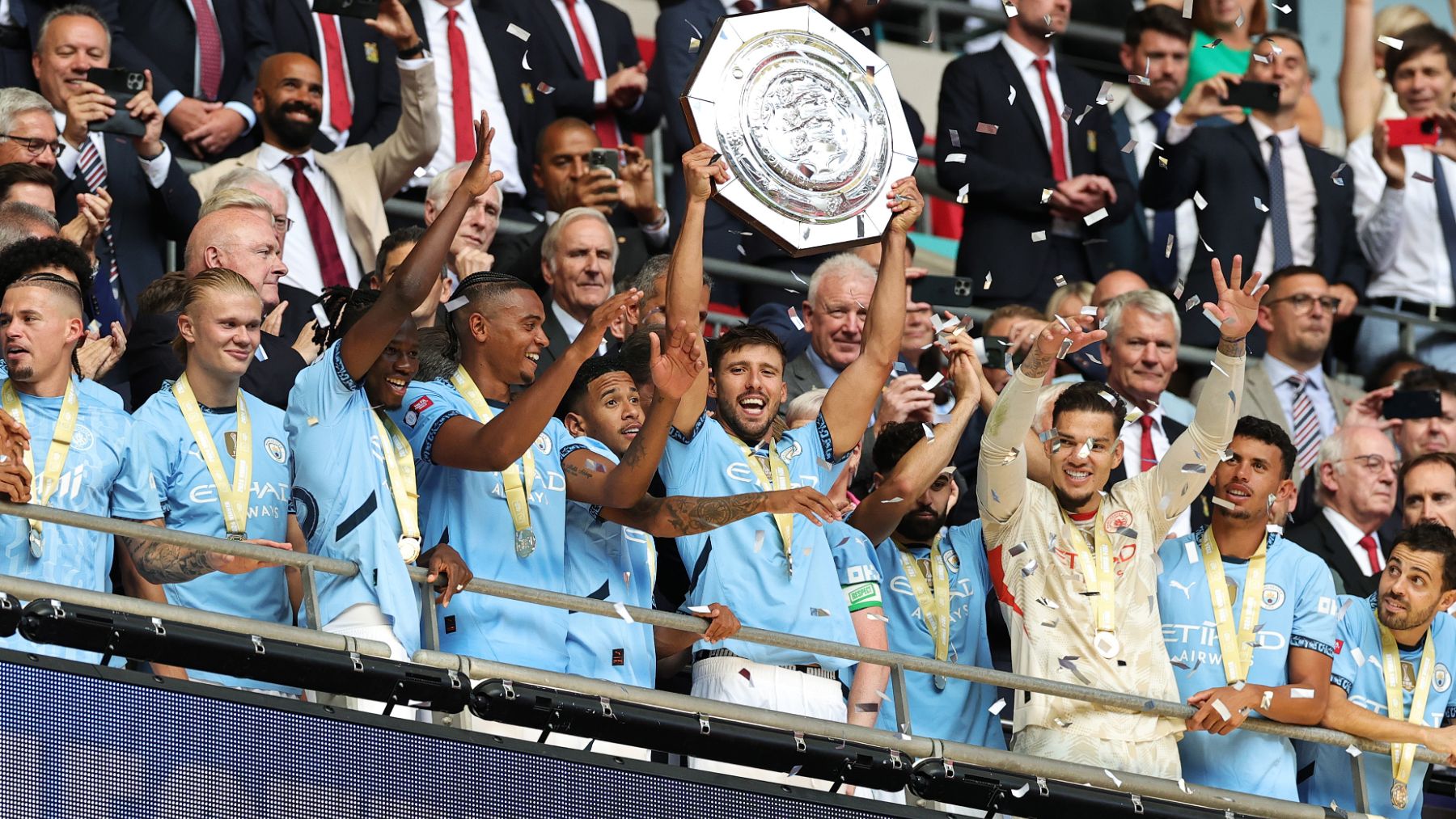 El Manchester City conquista la Community Shield. (Getty)