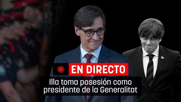 toma posesión Salvador Illa, directo, Puigdemont