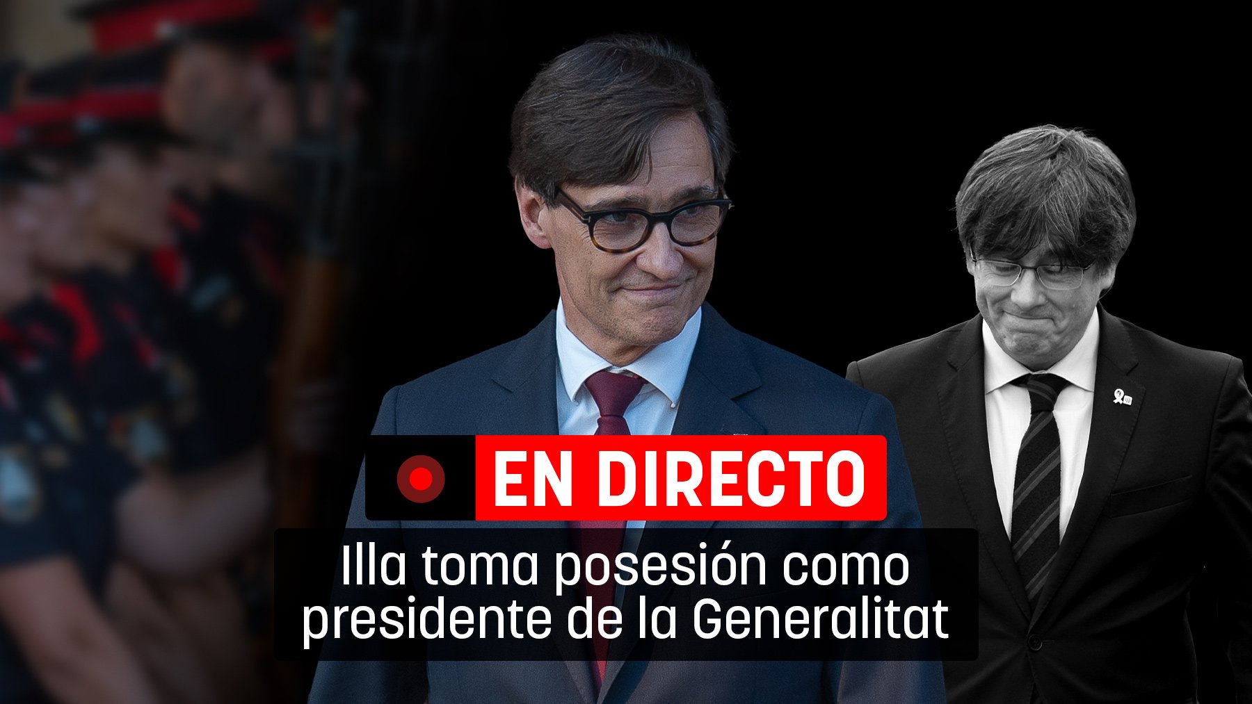 Salvador Illa y Carles Puigdemont.