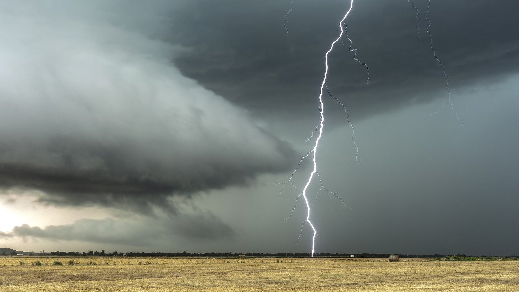 Rayo en una tormenta eléctrica.