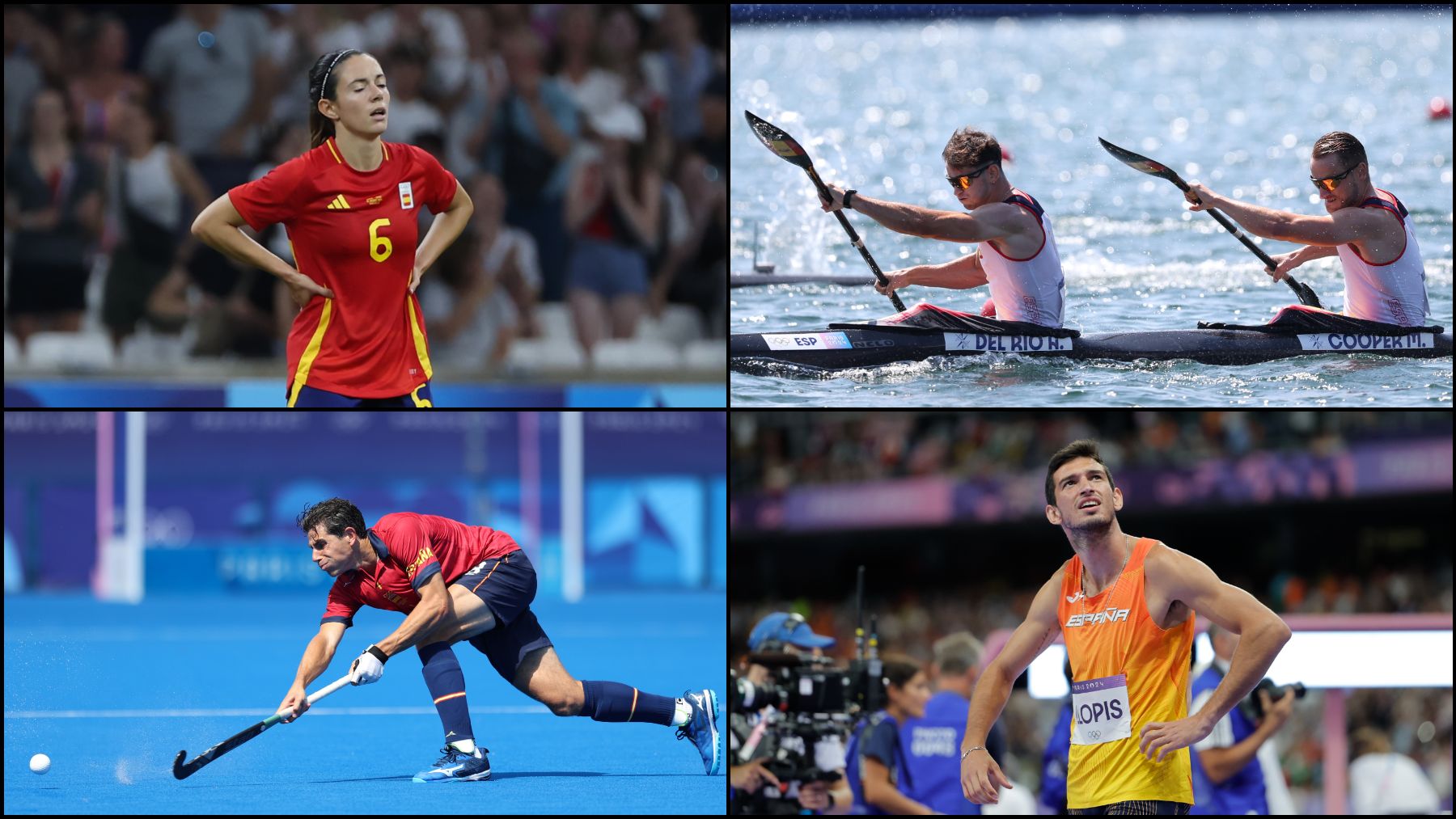 Aitana Bonmatí, Del Río y Cooper, Joaquín Menini y Quique Llopis. (EFE/Getty)