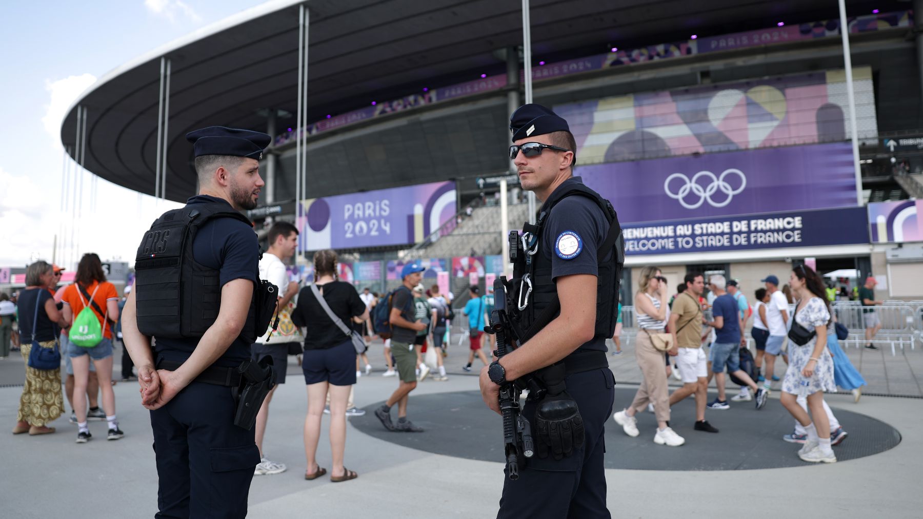 Dispositivo policial para los Juegos Olímpicos. (Getty)