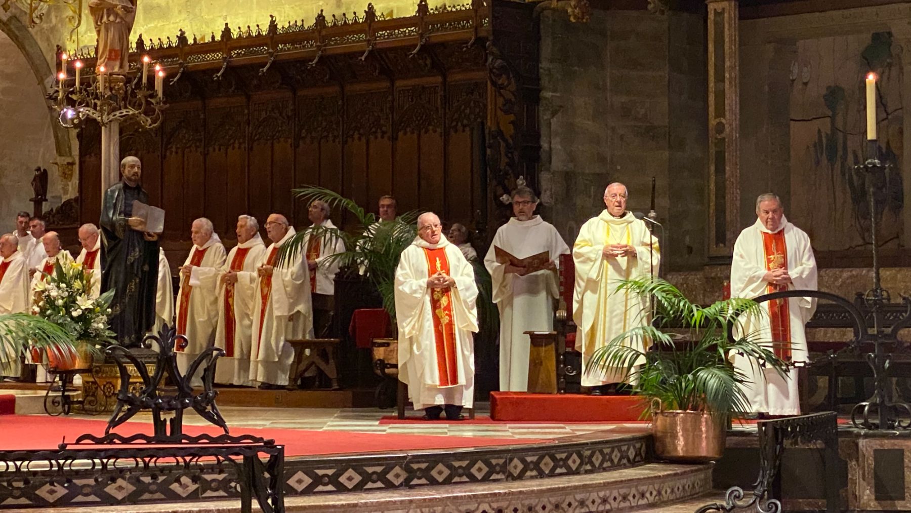 Misa celebrada en la Catedral el pasado 31 de julio para despedir a los jesuitas.