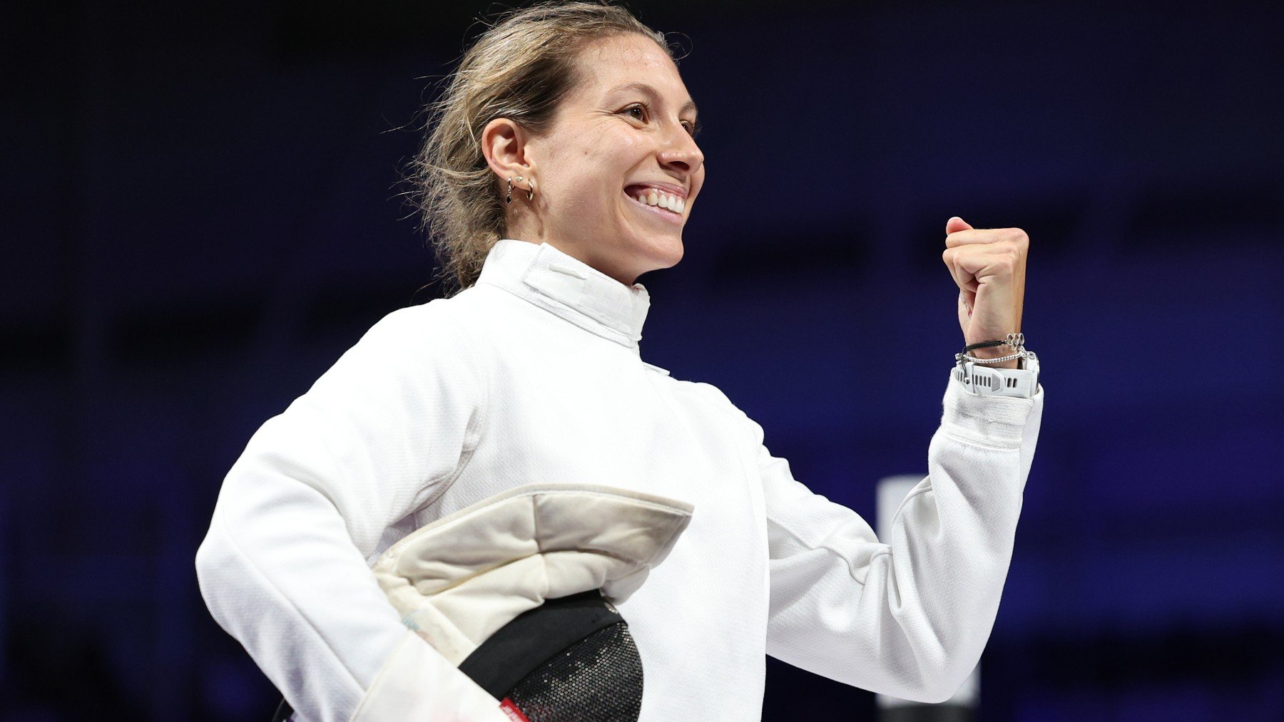 Laura Heredia en pentatlón. (Getty)