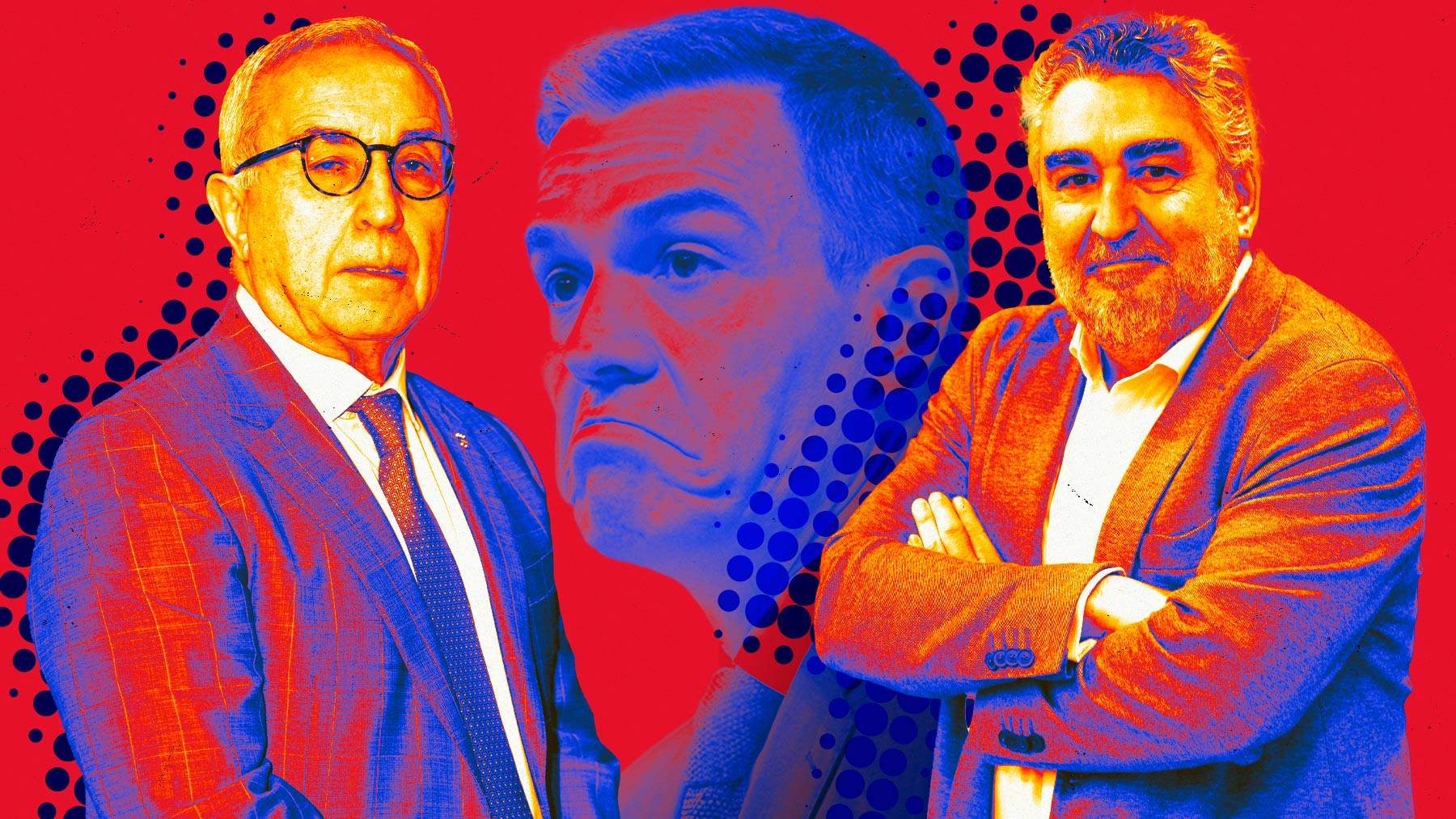 Alejandro Blanco, Pedro Sánchez y José Manuel Uribes.