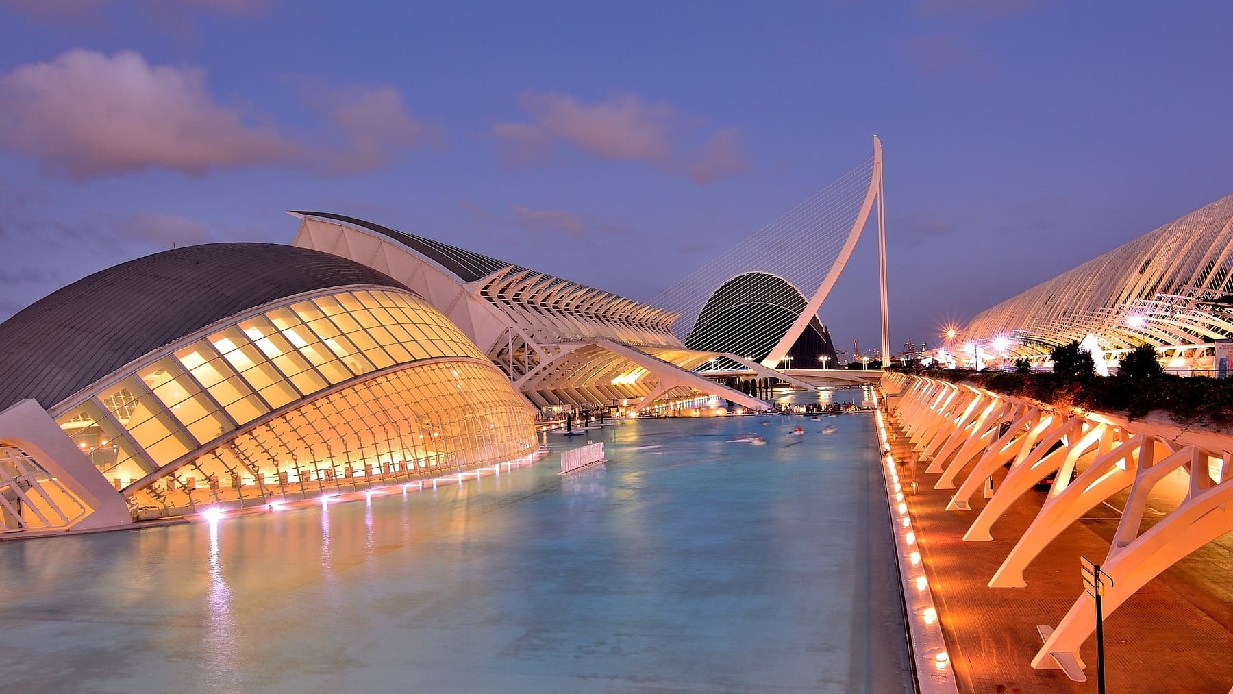 Ciudad de las Artes y las Ciencias en Valencia.