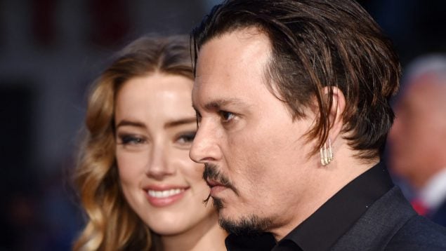 Johnny Depp y Amber Heard,, posando antes de la ruptura