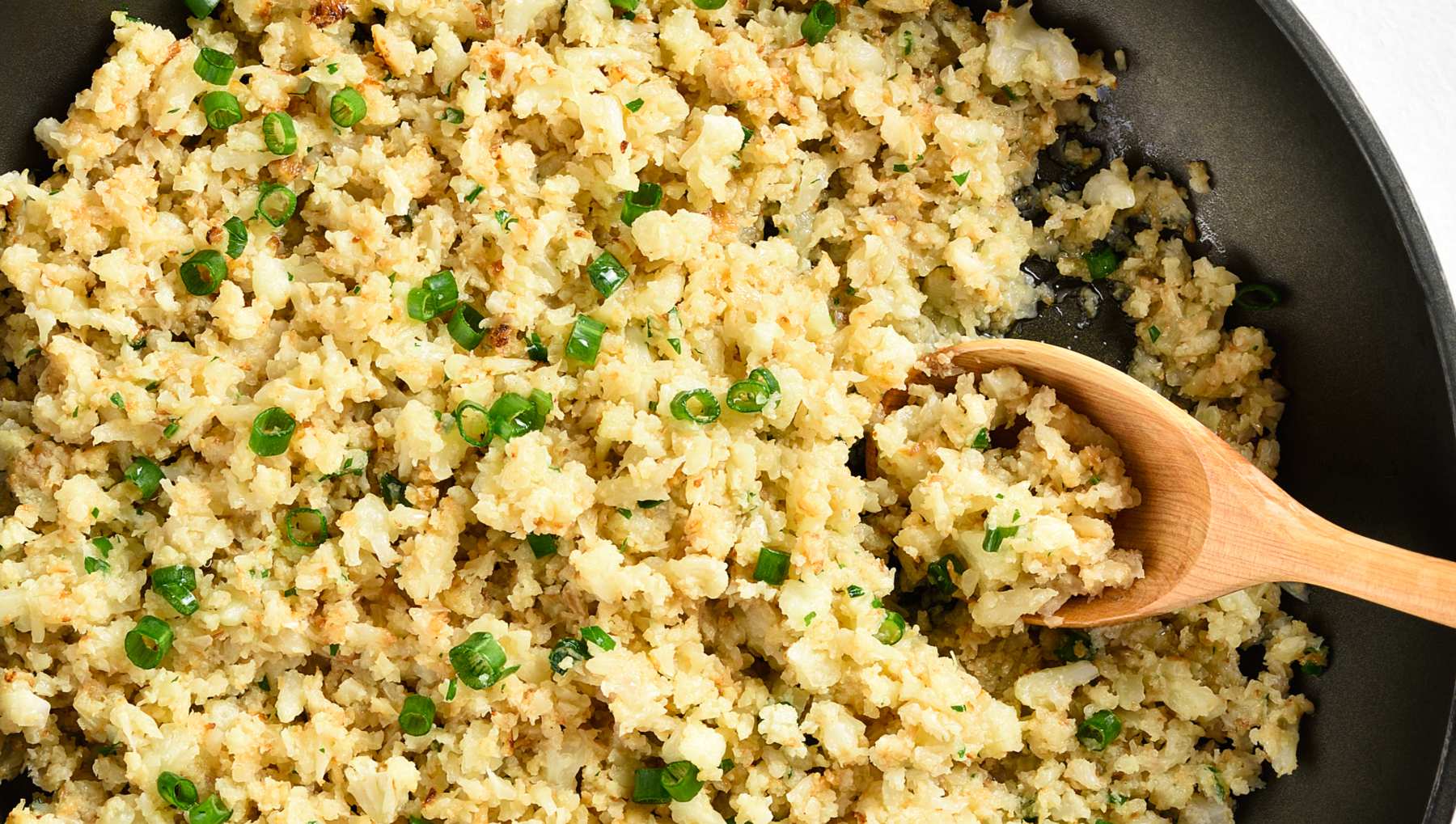 Receta de migas de coliflor.