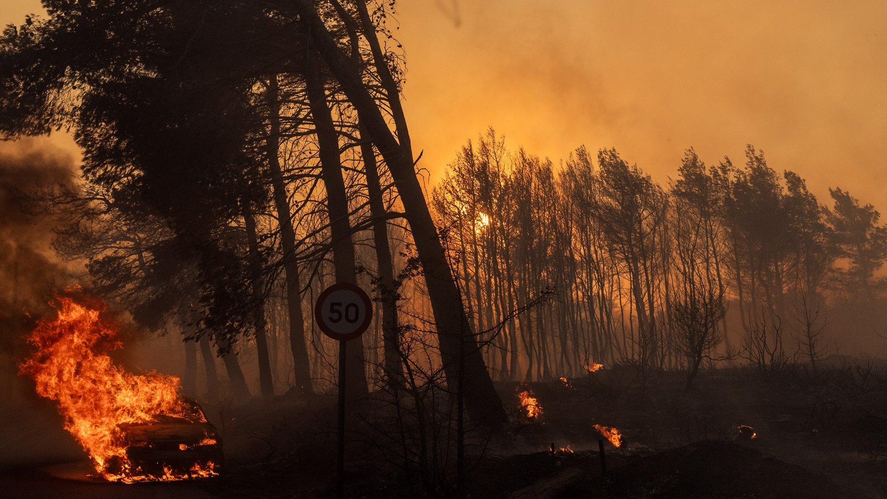 Incendio de Atenas. (Foto: EP)