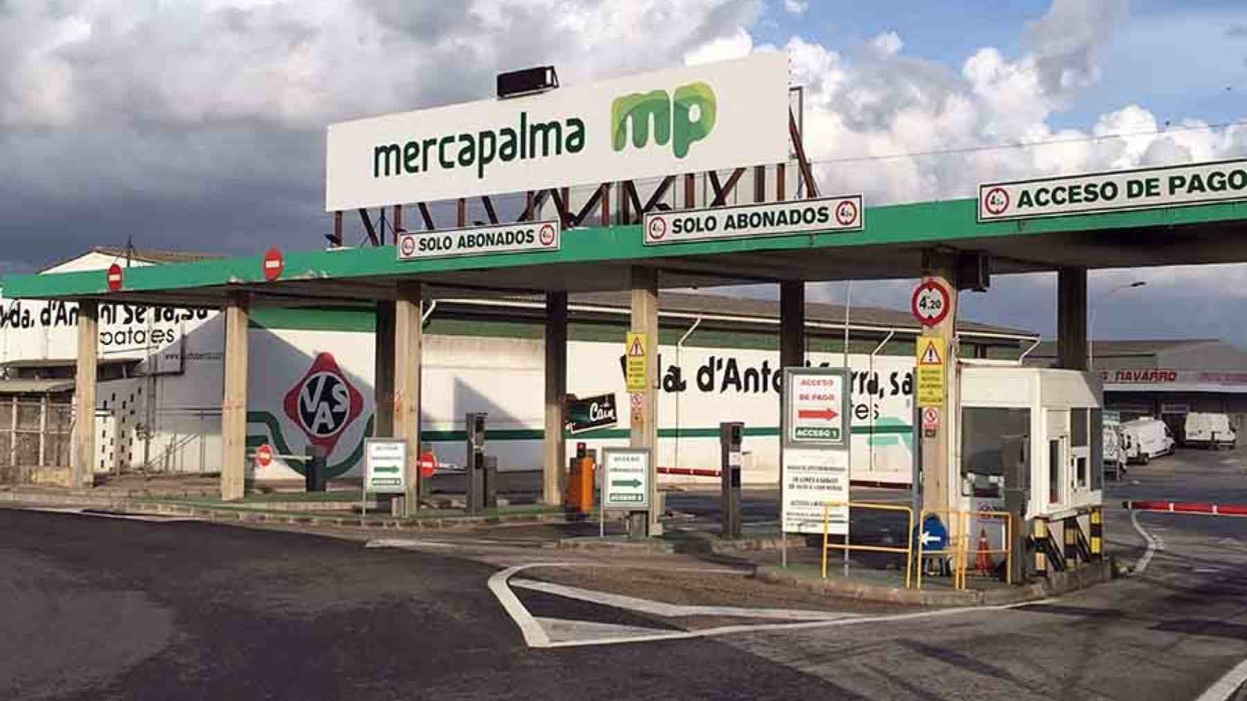 Entrada a las instalaciones de Mercapalma.