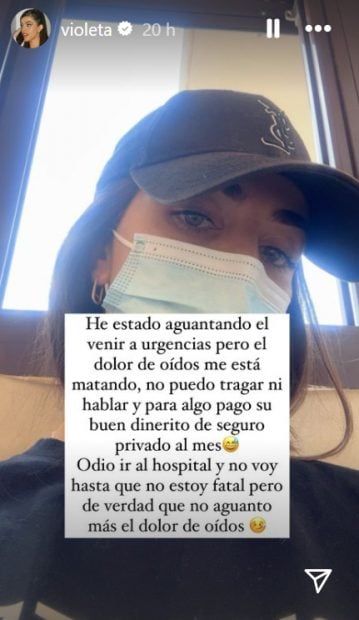 Violeta Mangriñán confirma que está en urgencias. (Instagram)