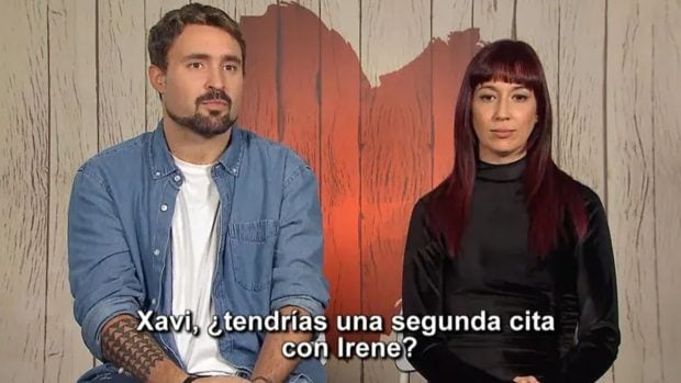 Xavi e Irene en First Dates. (Mediaset)