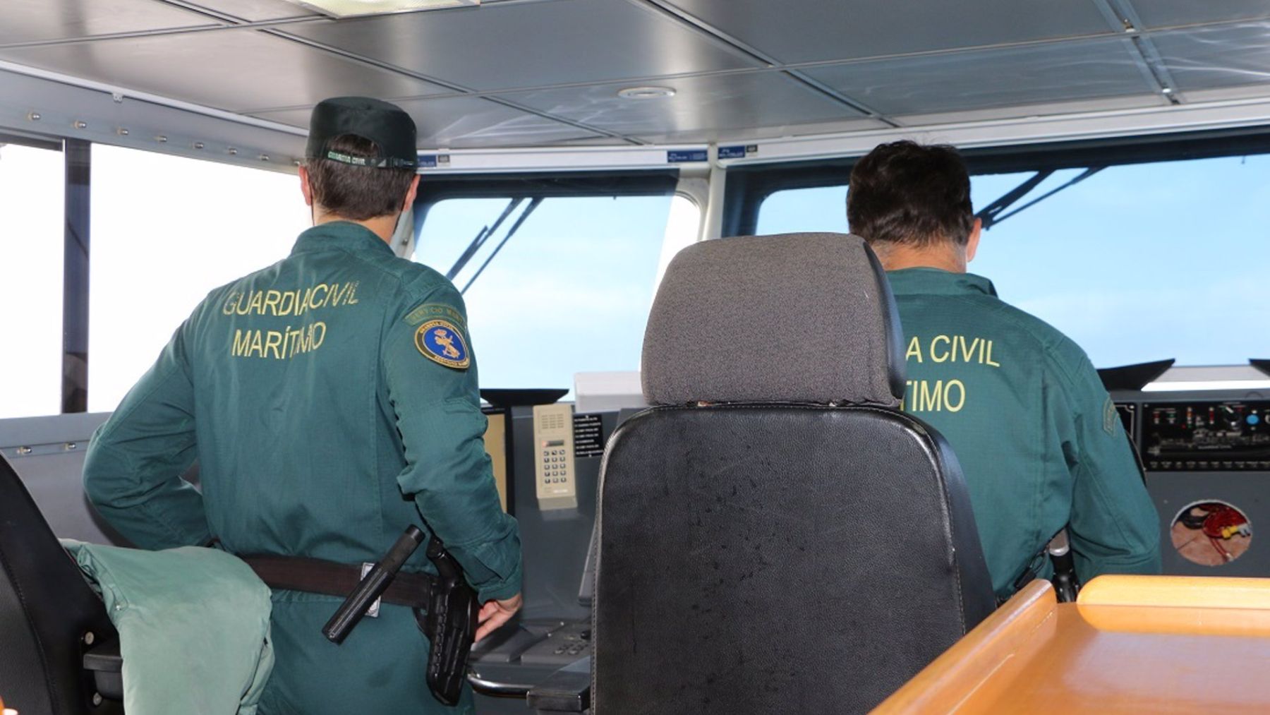 Agentes del Servicio Marítimo de la Guardia Civil.