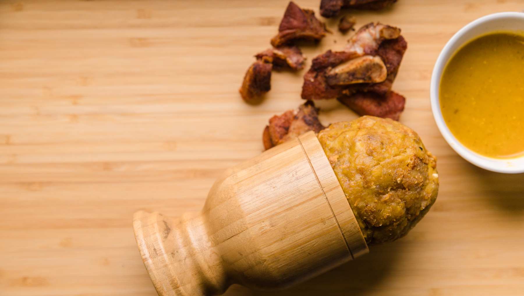 Mofongo puertorriqueño.