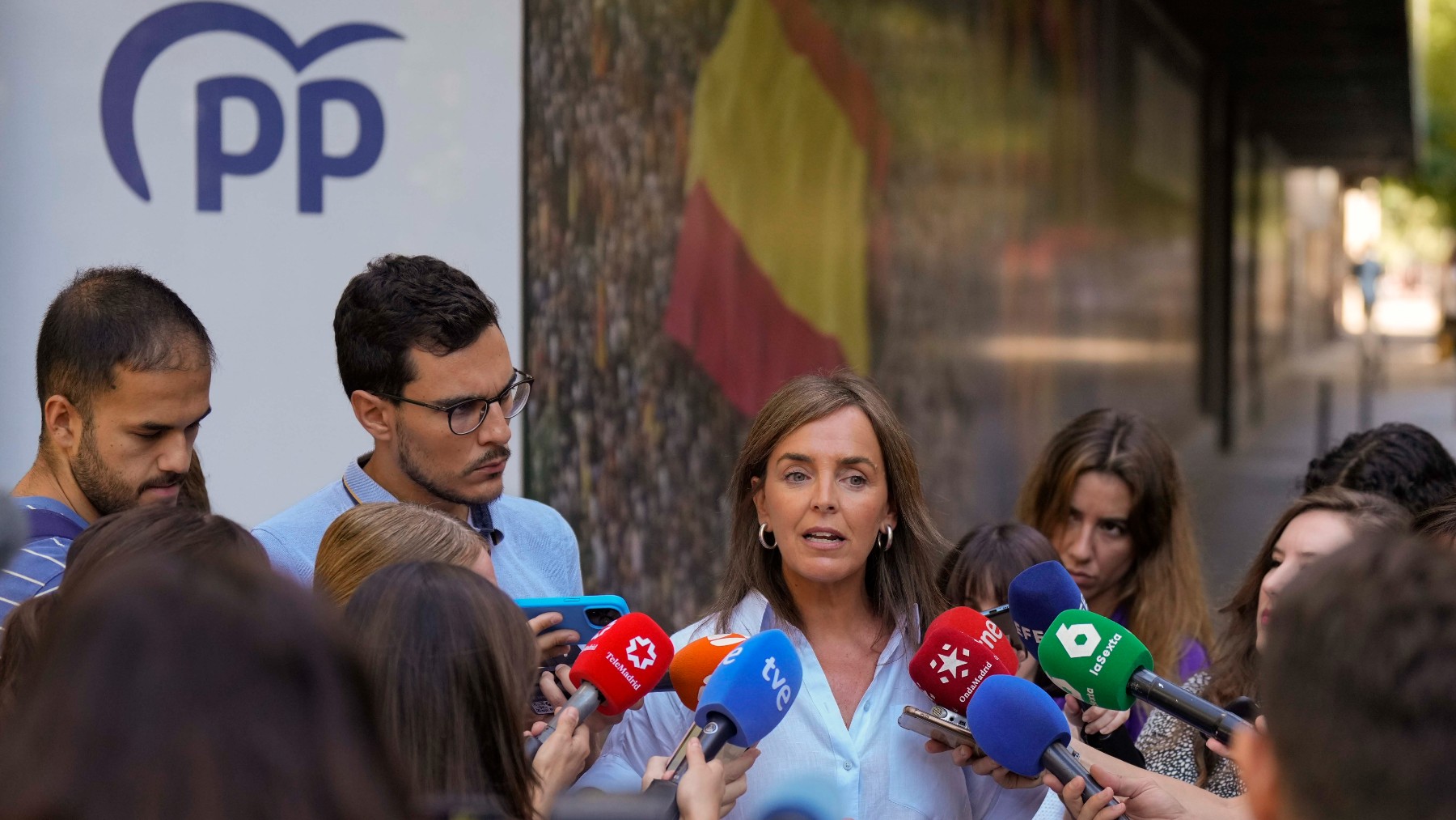 Carmen Fúnez este viernes en Génova. (Foto: EP)