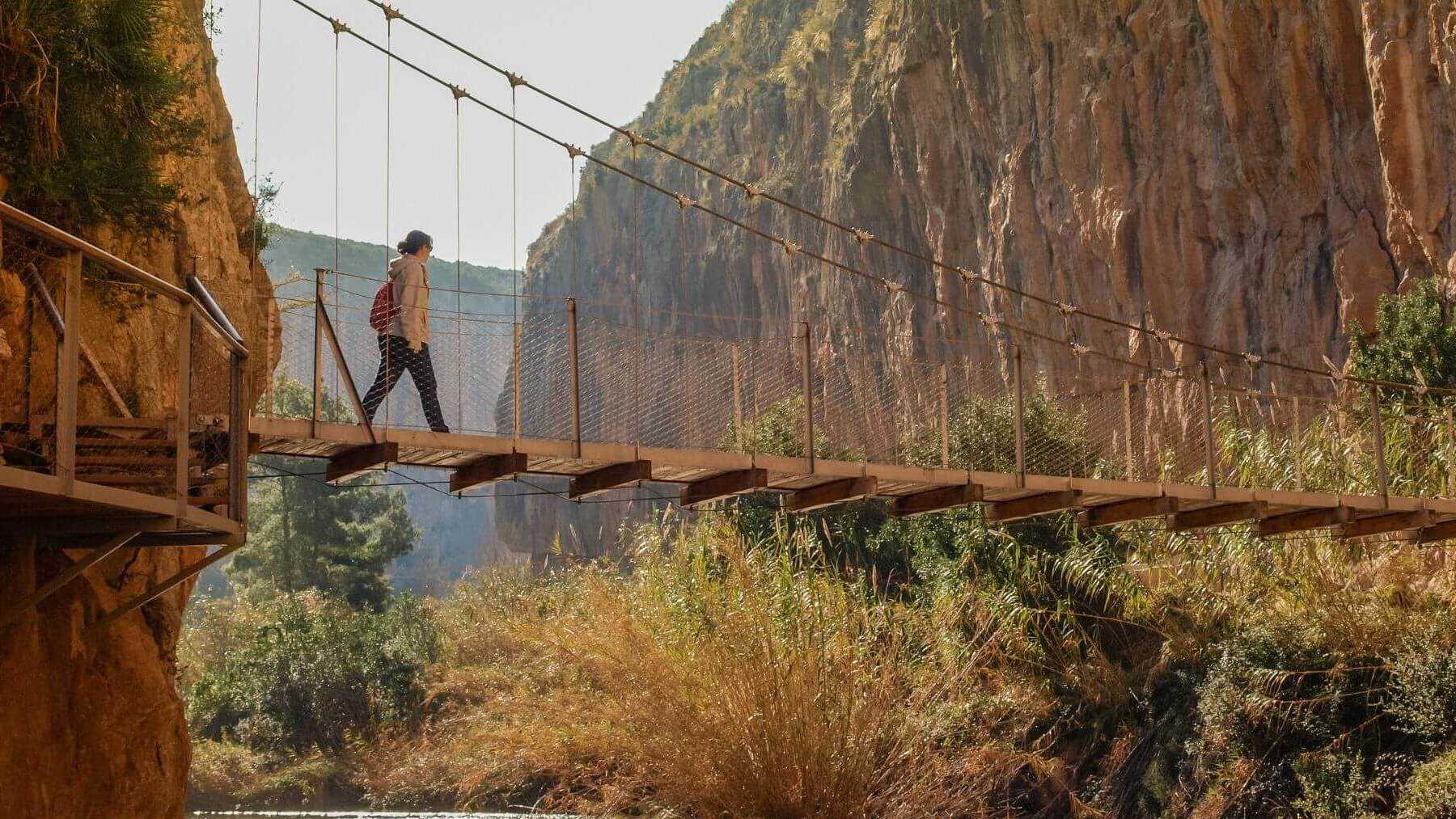 Segundo puente de la ruta de Chulilla. Foto: Comunidad Valenciana.