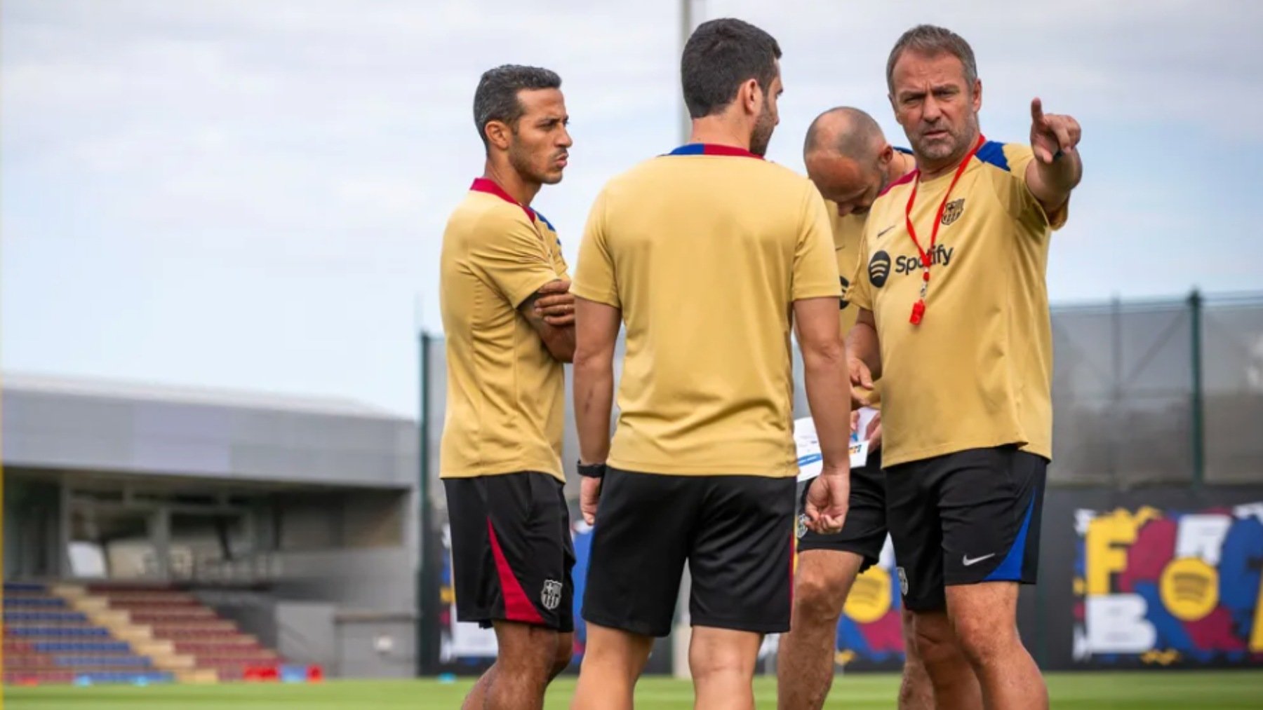 Thiago Alcántara y Hansi Flick. (FC Barcelona)