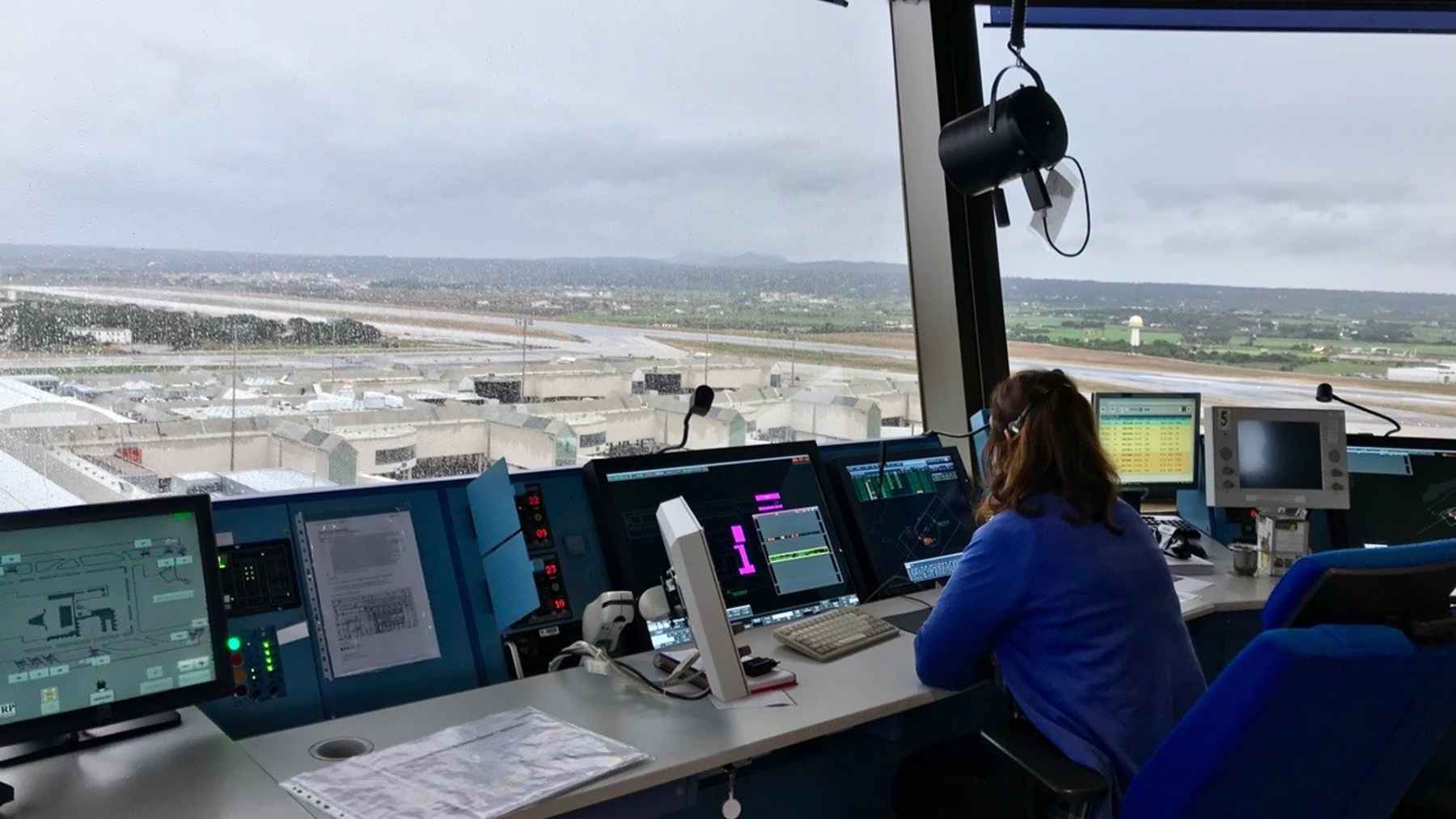 Torre de control aéreo.