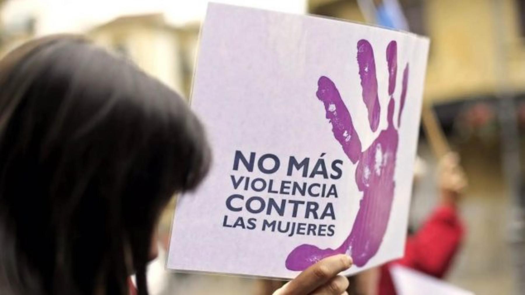 Cartel contra la violencia machista.