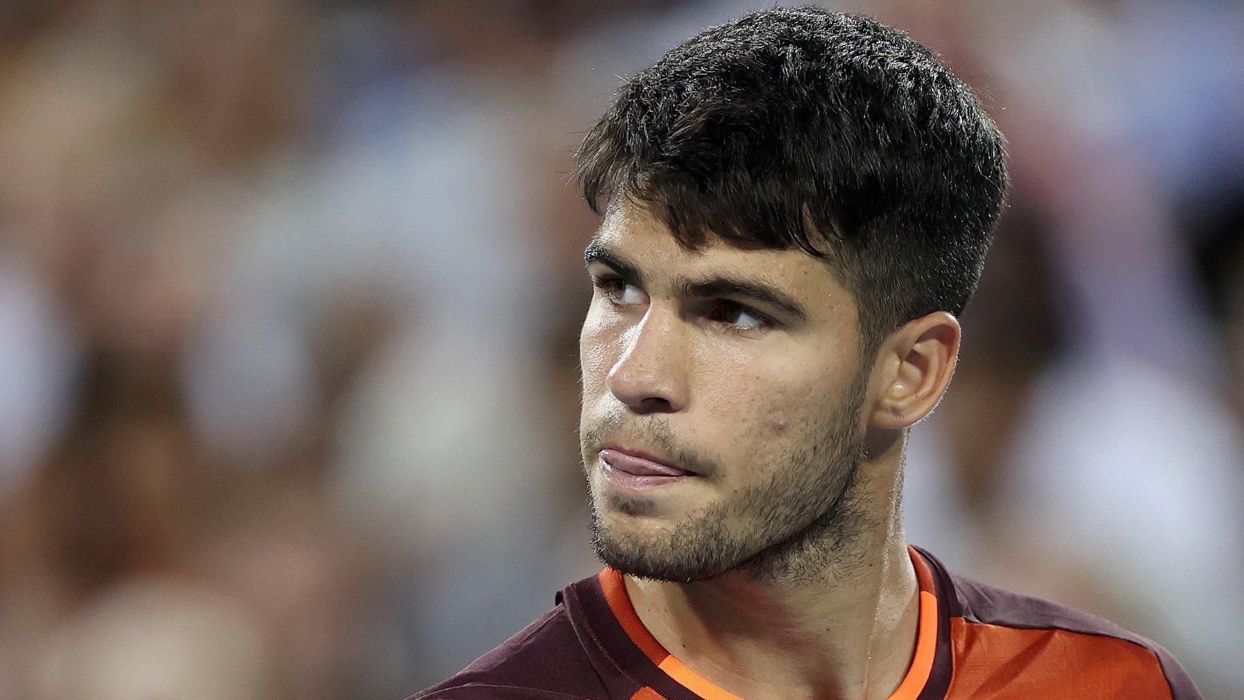 Alcaraz cayó eliminado en Cincinnati ante Monfils. (Getty)