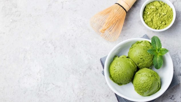 Postres de matcha