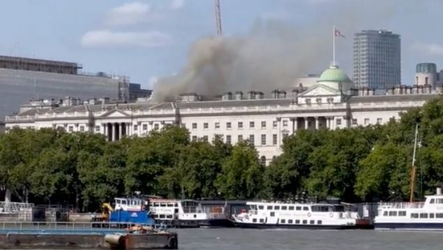 Incendio Somerset House Londres