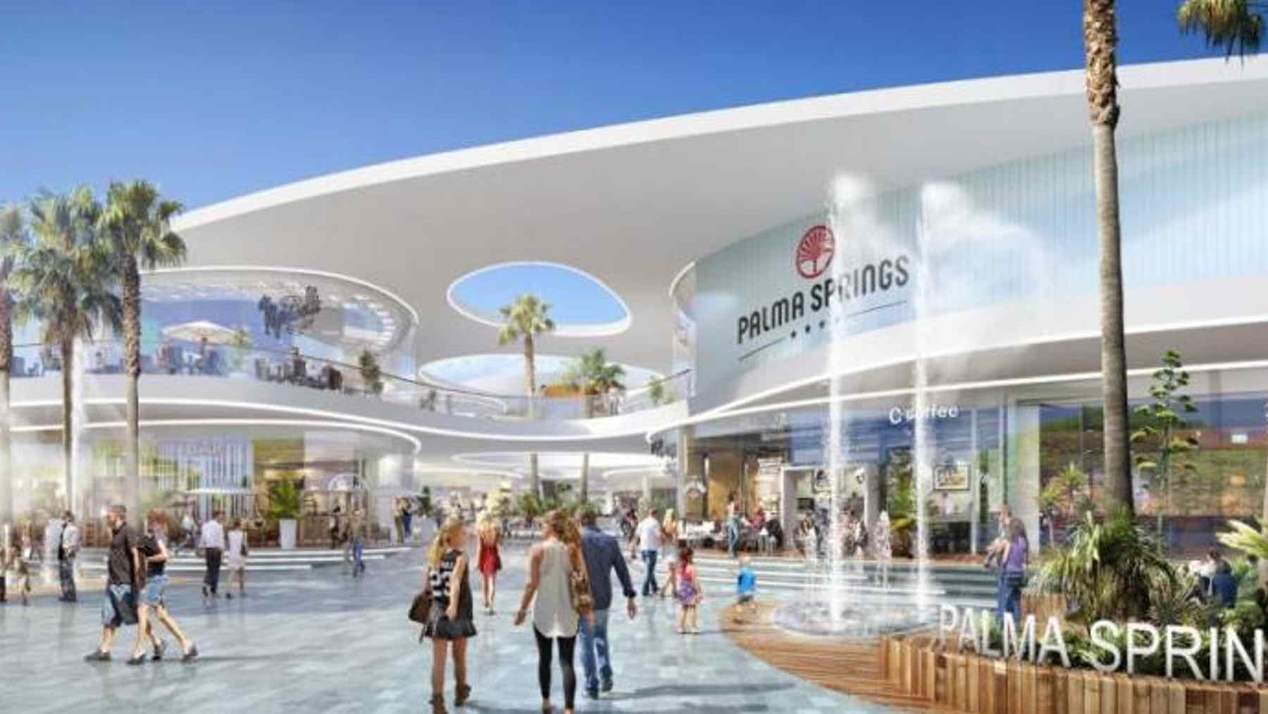 Imagen virtual del centro comercial que se iba a construir en Ses Fontanelles en Palma.