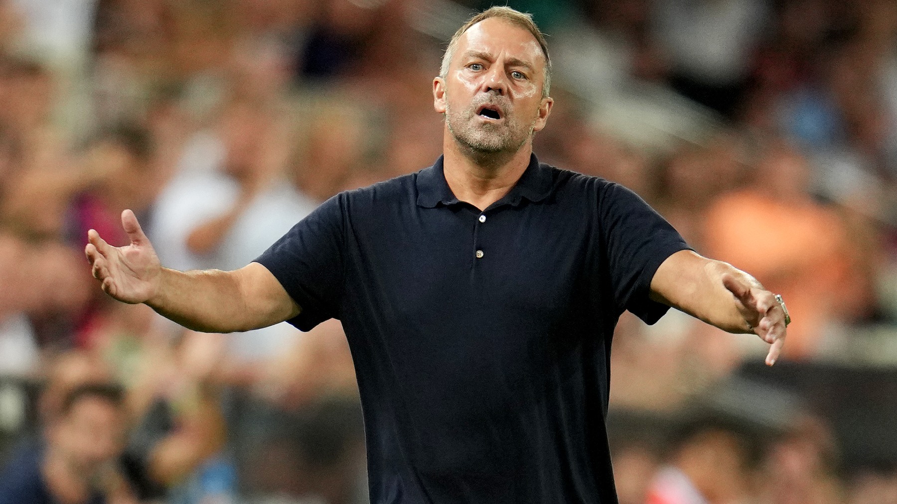 Hansi Flick, entrenador del Barcelona. (Getty)