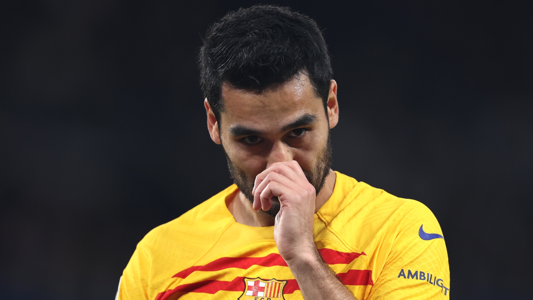 Ilkay Gündogan en un partido del Barça de la pasada temporada. (Getty)