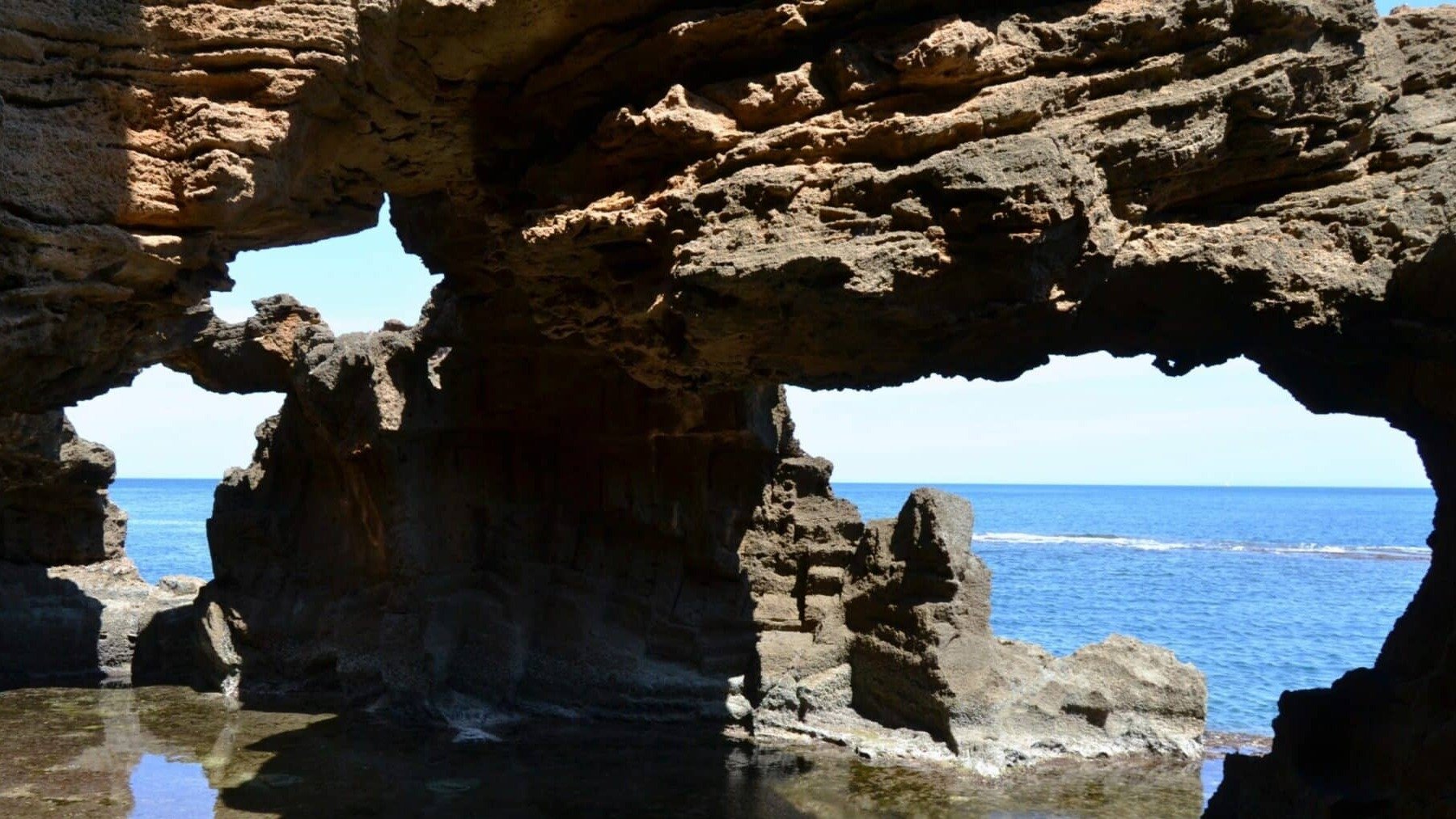 Vista del mar desde ‘La Cova Tallada’. Foto: Cova Tallada Dénia.