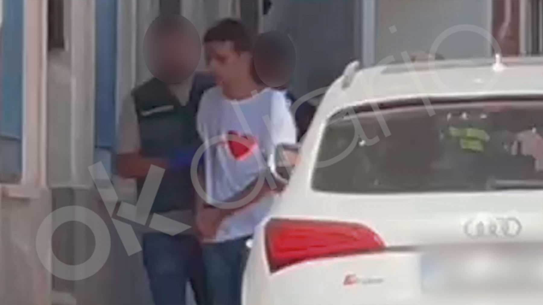 El momento de la detención del presunto asesino de Mocejón por la Guardia Civil.