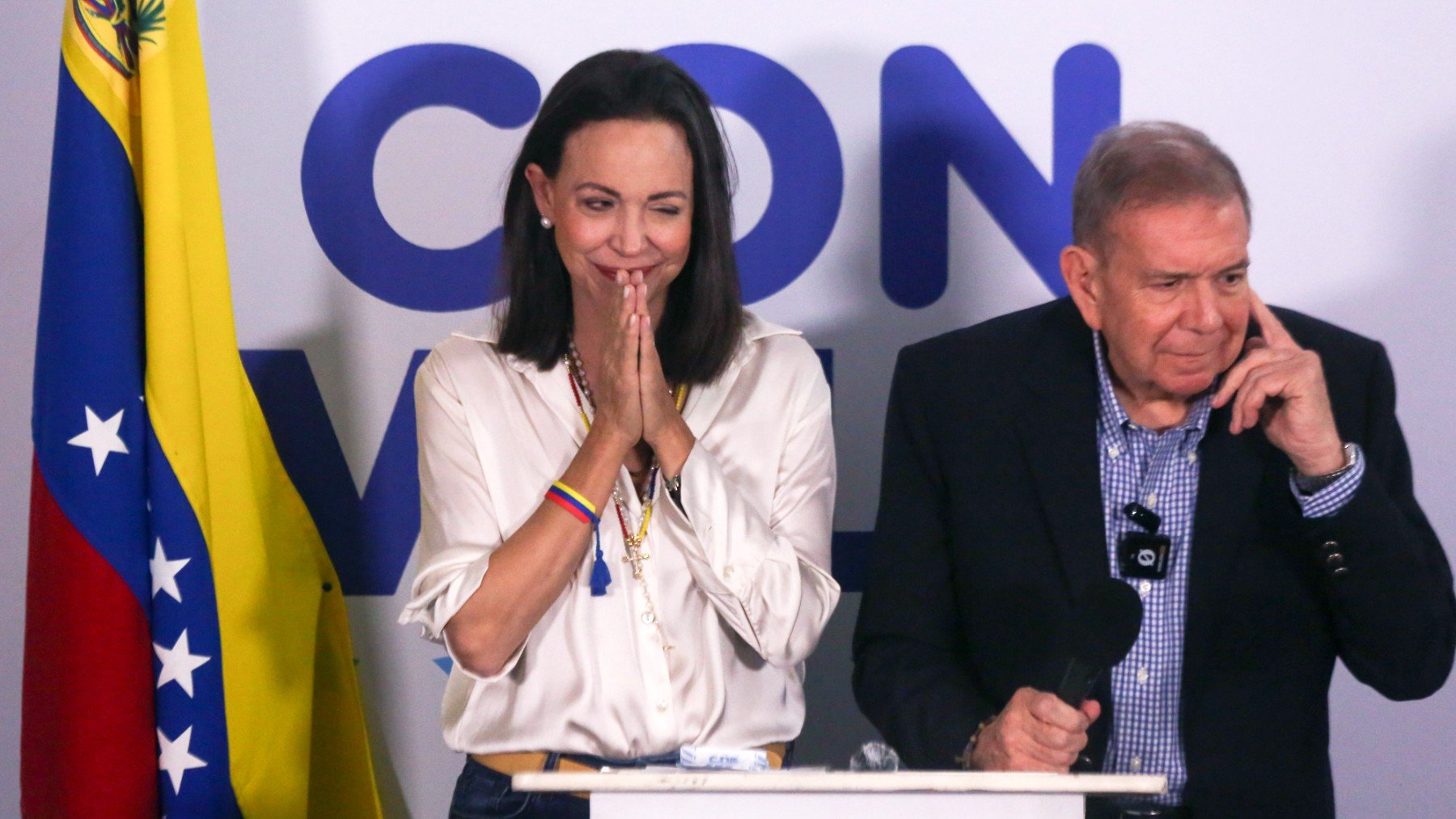 María Corina Machado y Edmundo González Urrutia. (Foto: Efe)