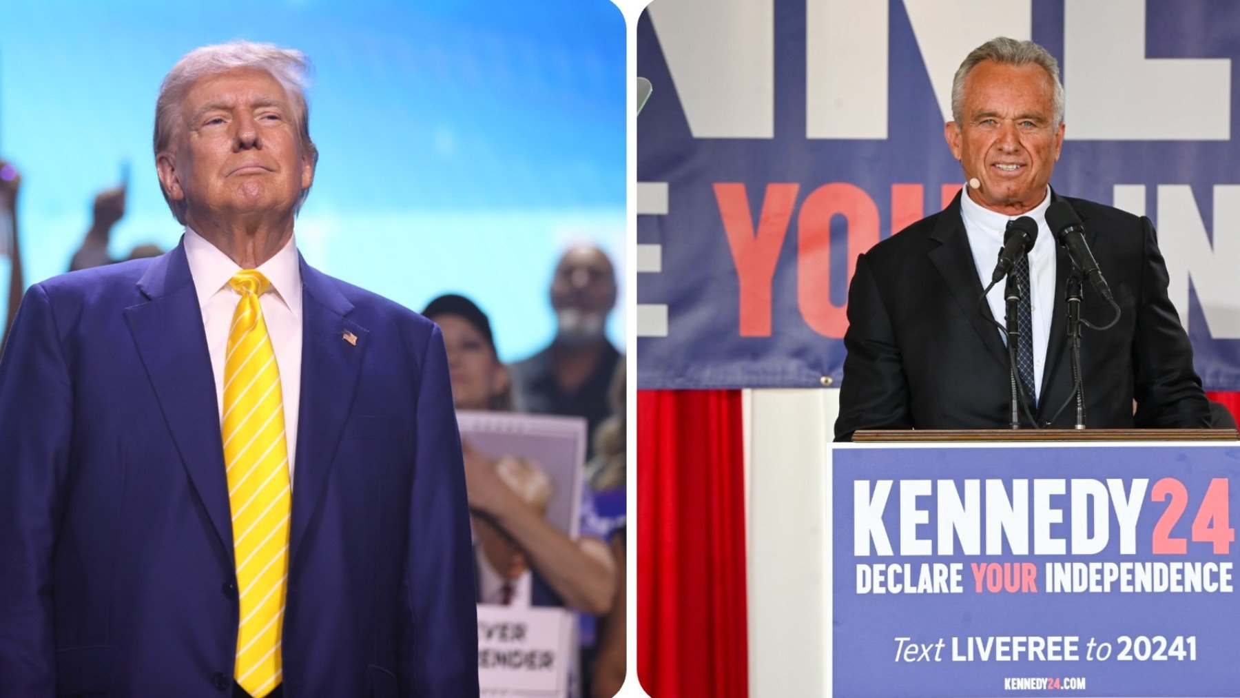 Trump y Robert F. Kennedy. (Fotos: Europa Press)