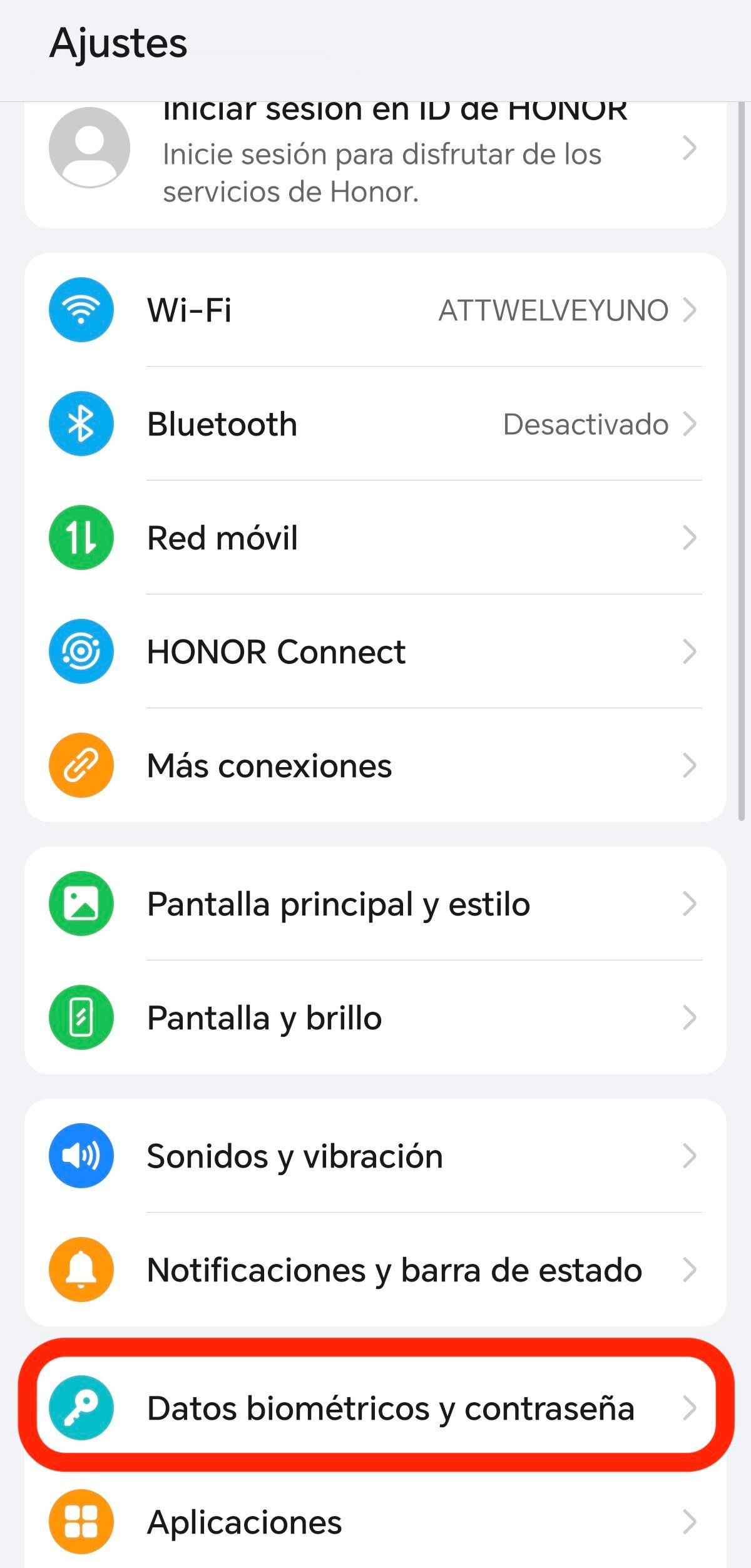 Desbloqueo facial de móvil Android