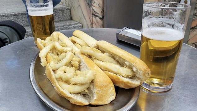 Bocadillo calamares, Madrid