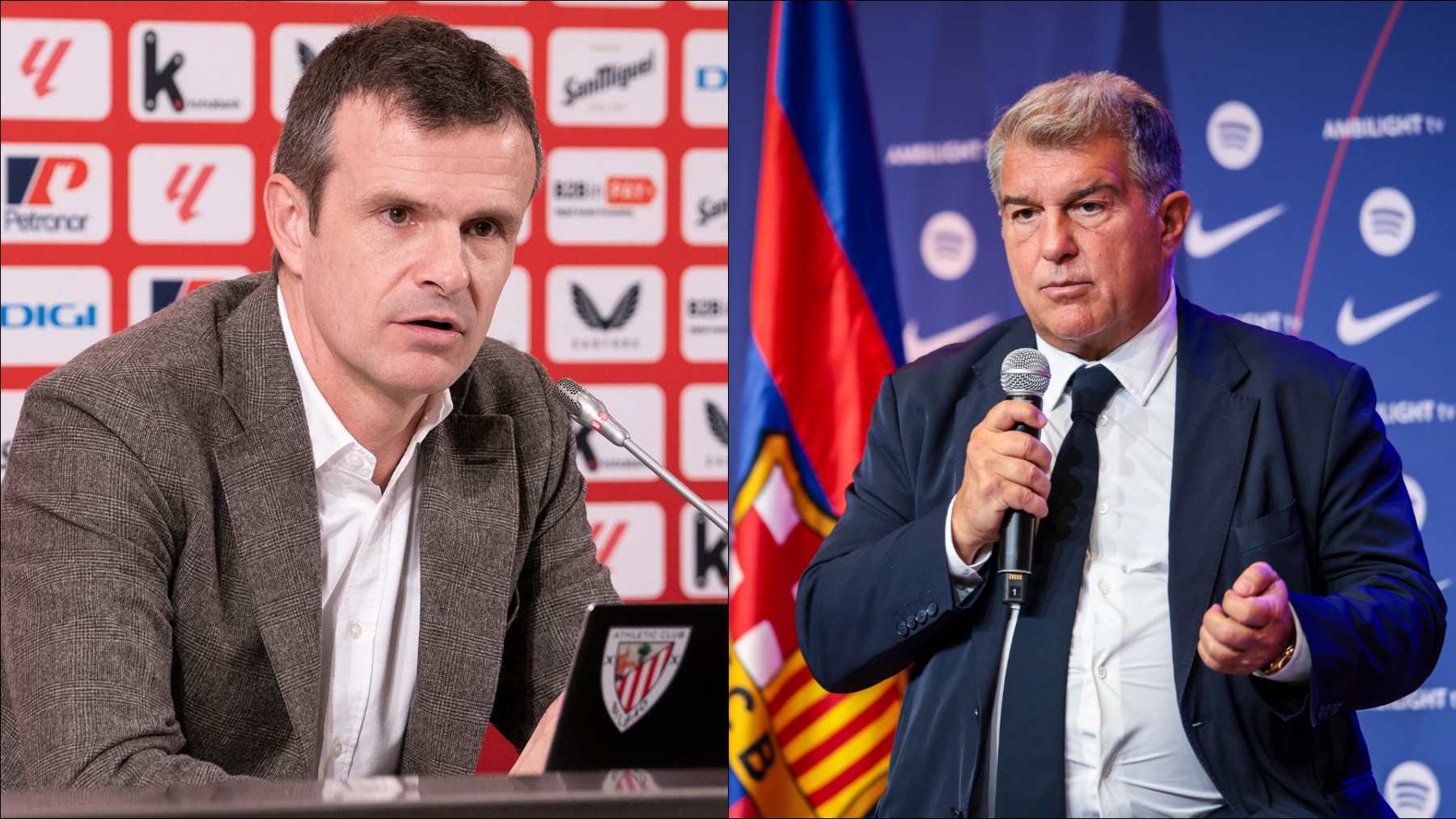 Jon Uriarte y Joan Laporta. (Europa Press/Getty)