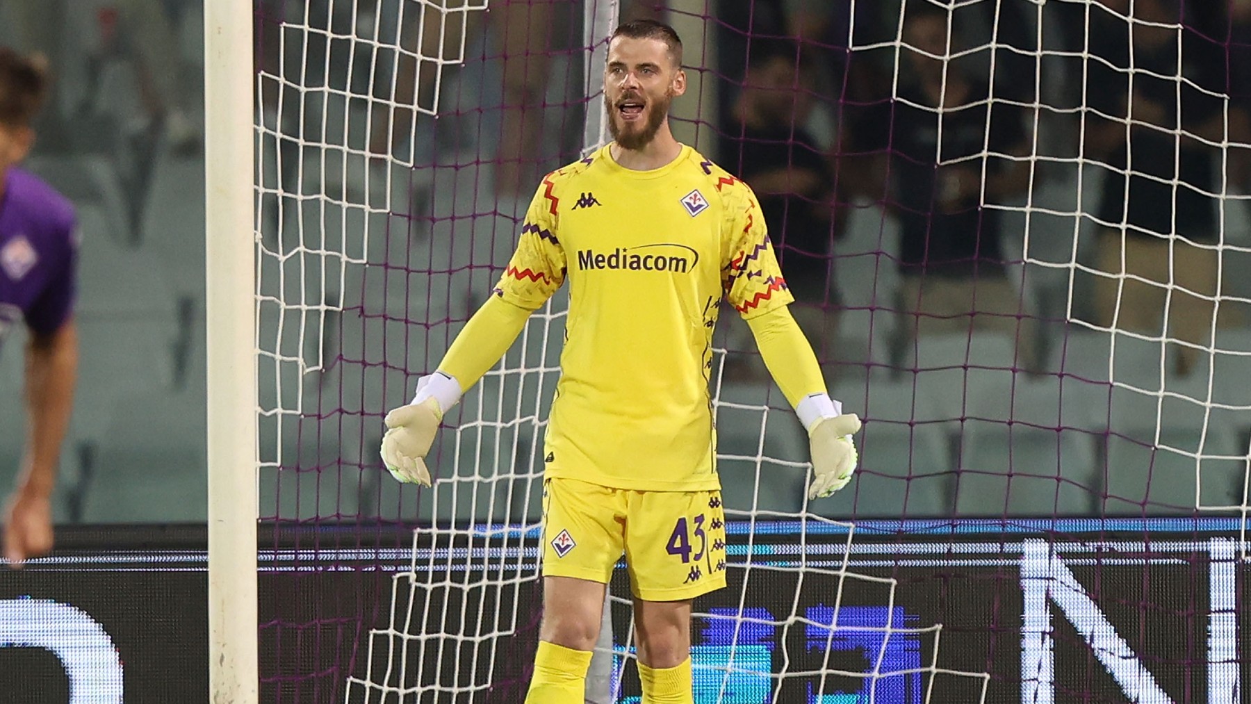 David de Gea en su regreso a los terrenos de juego con la Fiorentina. (Getty)