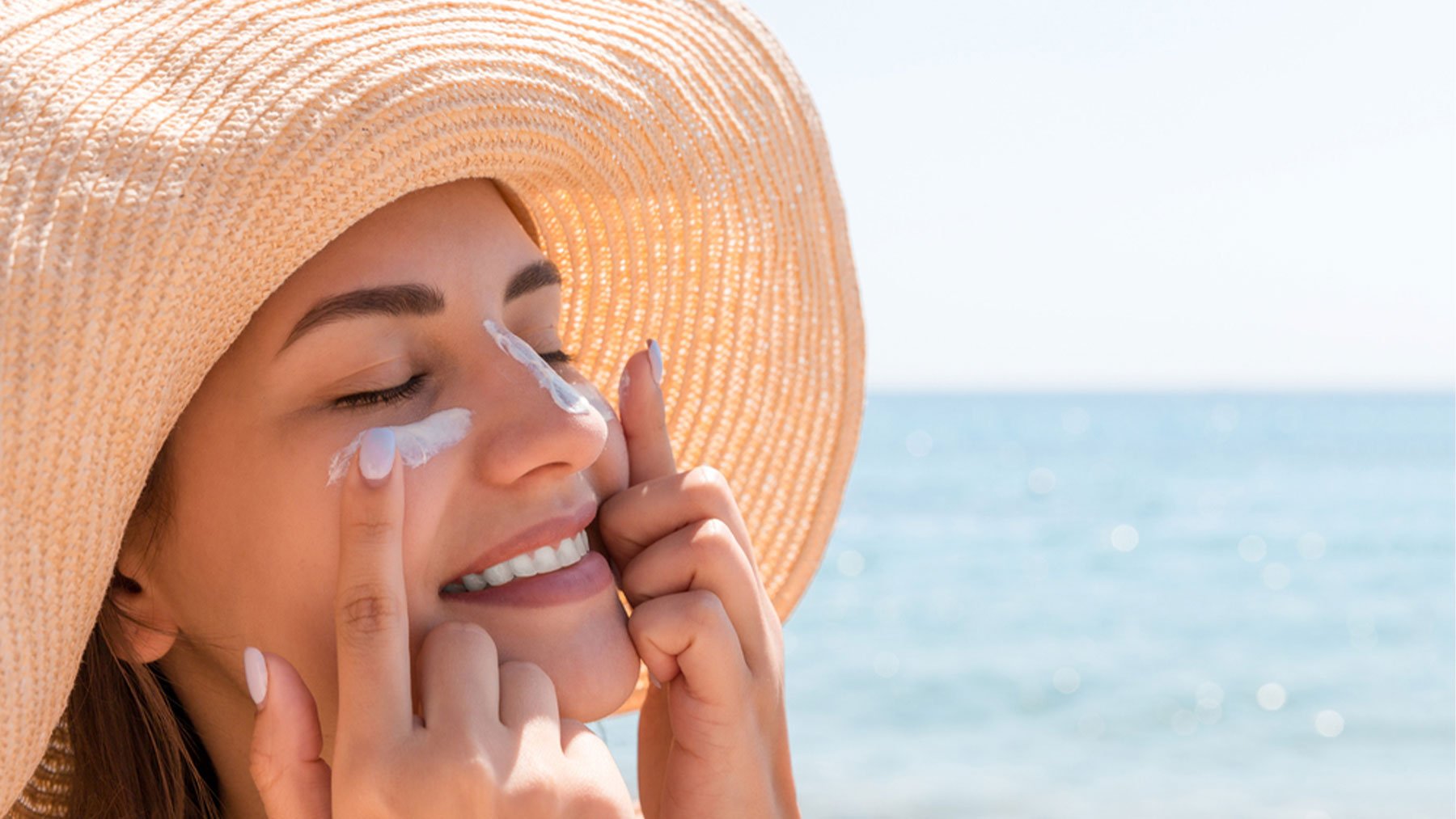 La cara es una de las zonas más sensibles al sol.