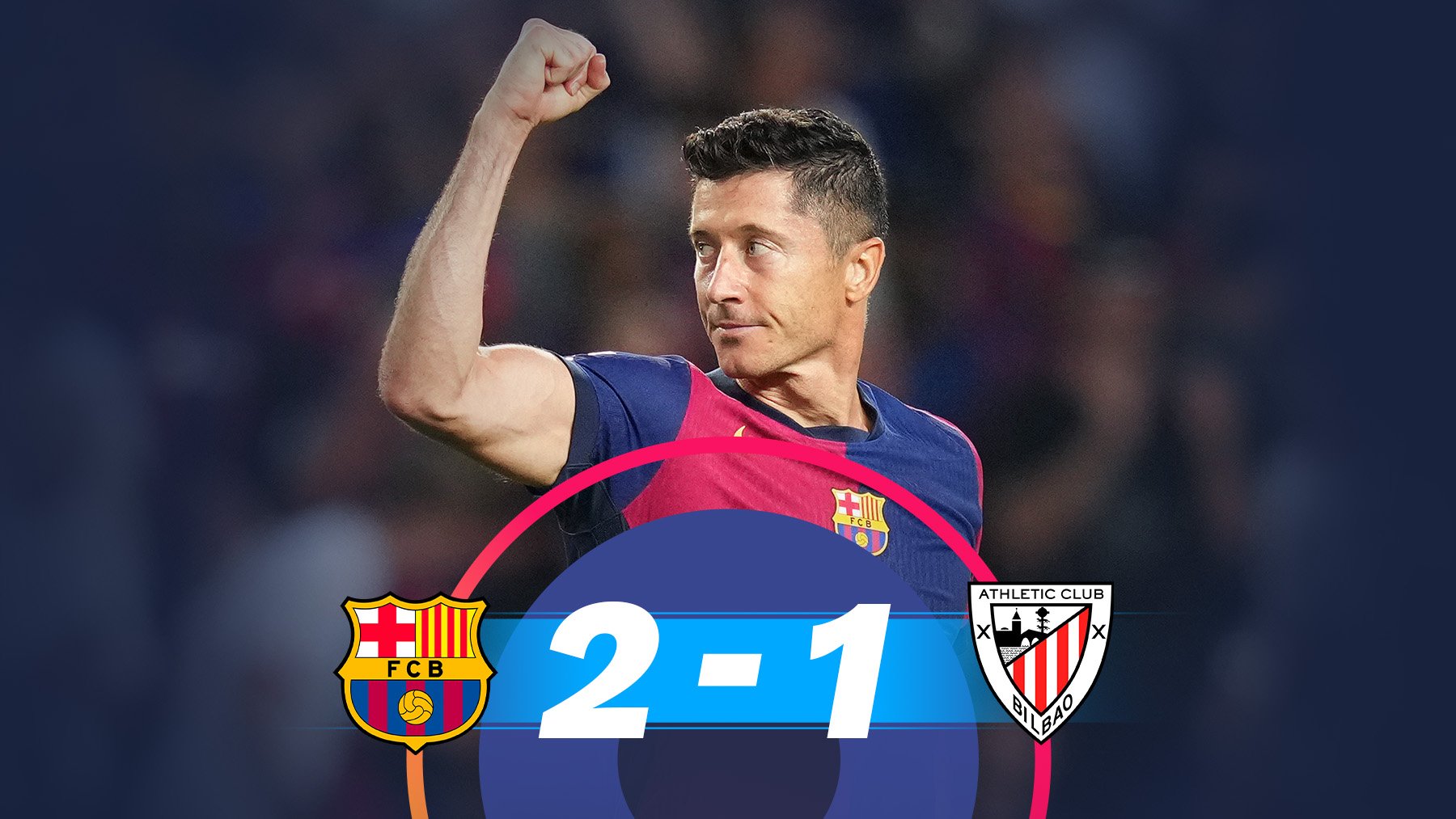 El Barcelona ganó al Athletic Club.