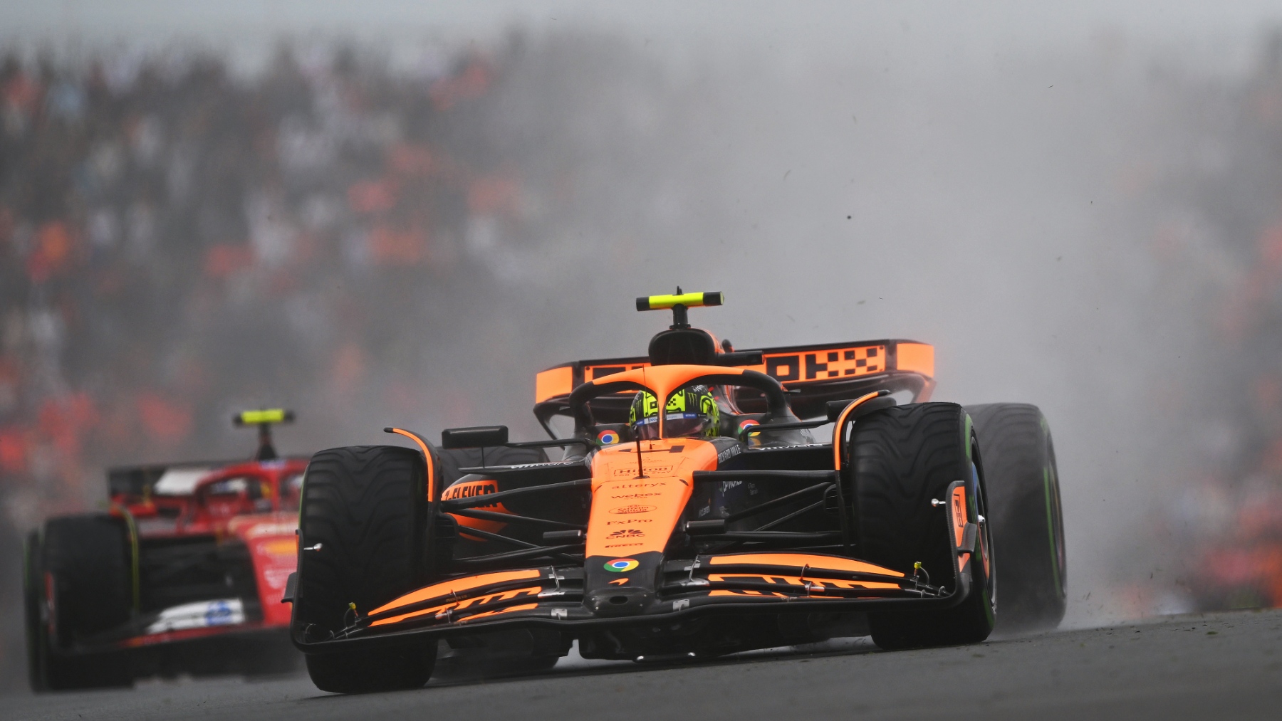 Lando Norris en Zandvoort. (Getty)